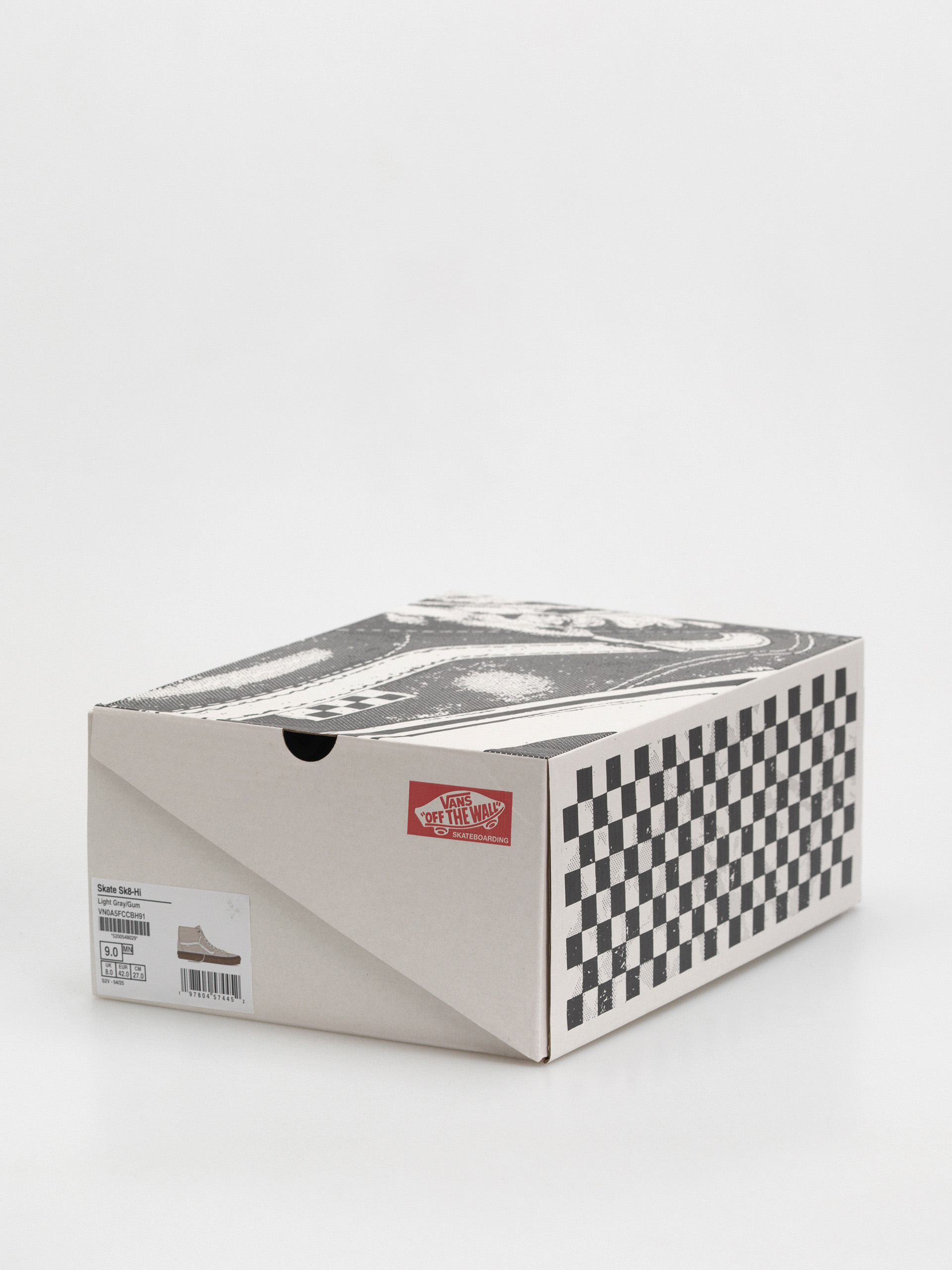 Vans Skate Sk8 Hi Cipők (light gray/gum)