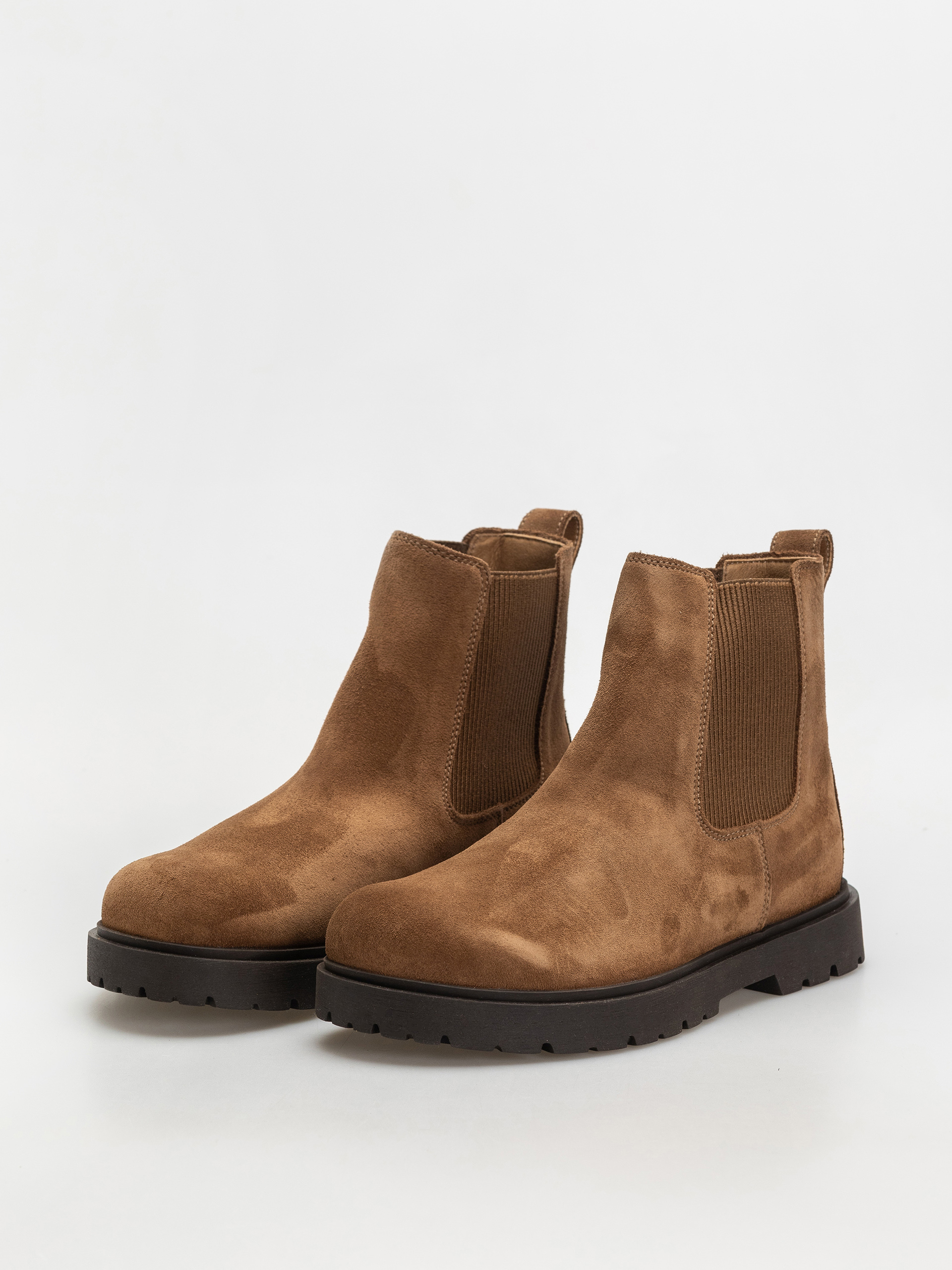 Birkenstock Highwood Slip On Suede Leather Regular Cipők (dark tea)