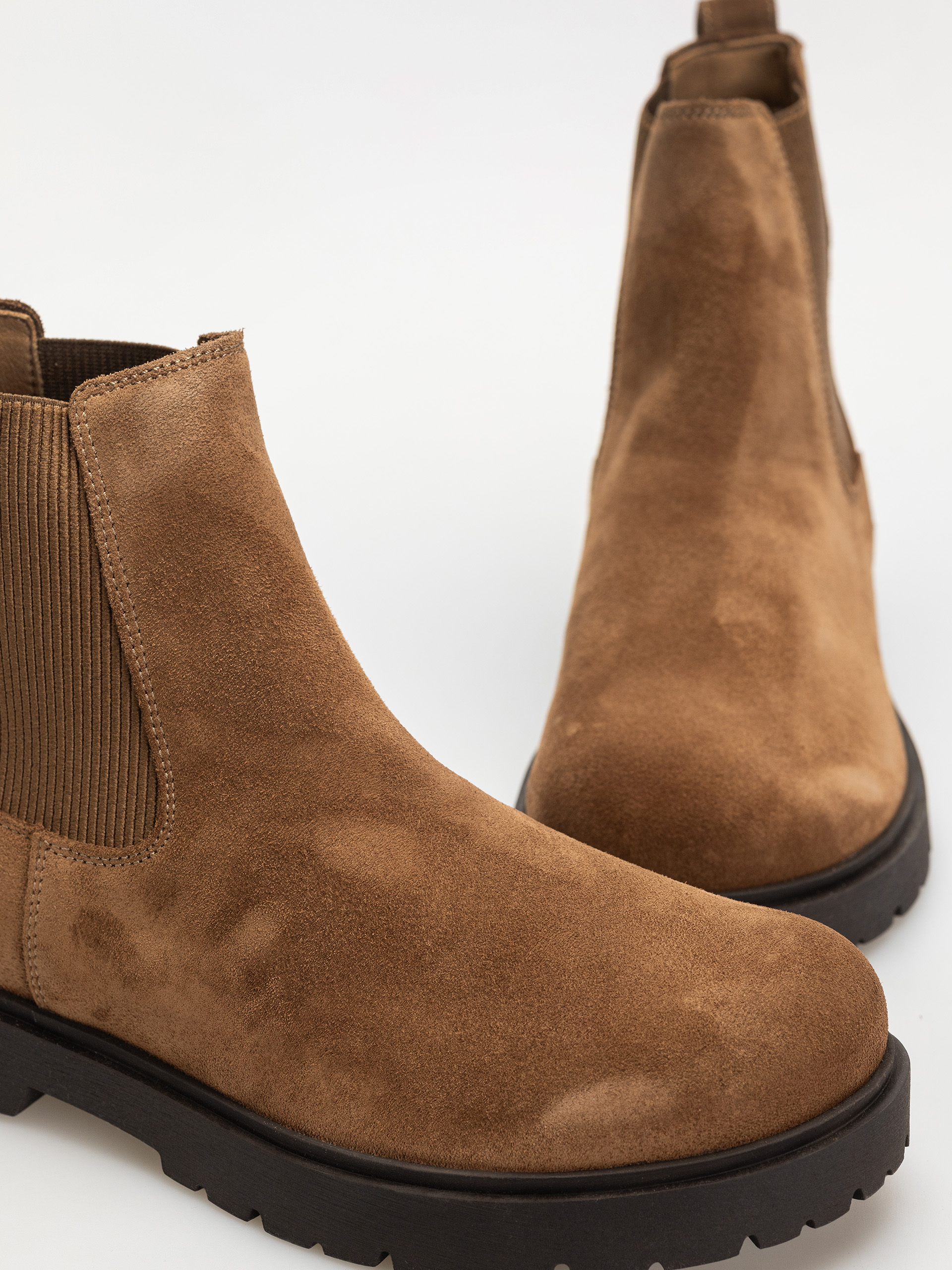 Birkenstock Highwood Slip On Suede Leather Regular Cipők (dark tea)