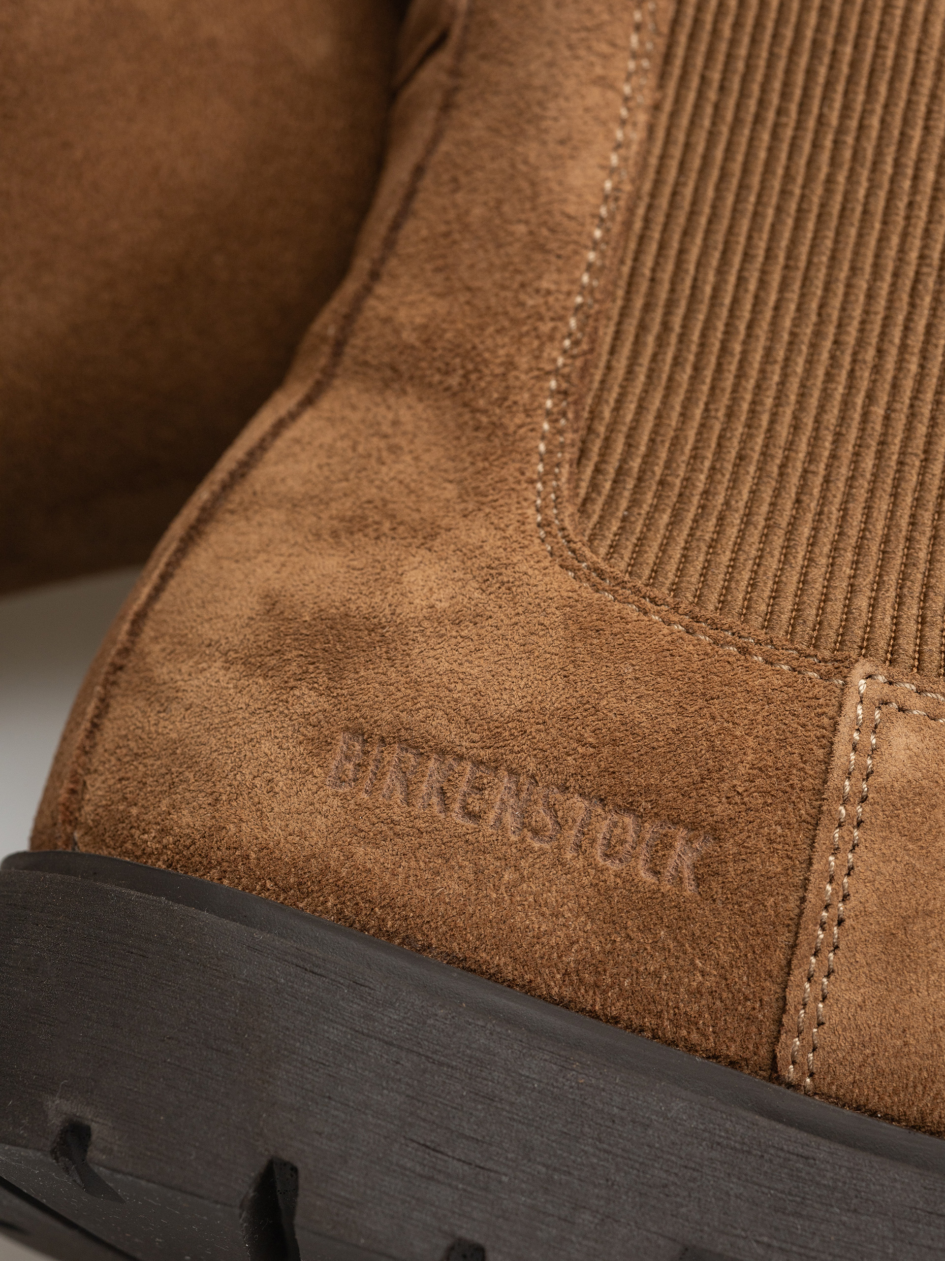 Birkenstock Highwood Slip On Suede Leather Regular Cipők (dark tea)