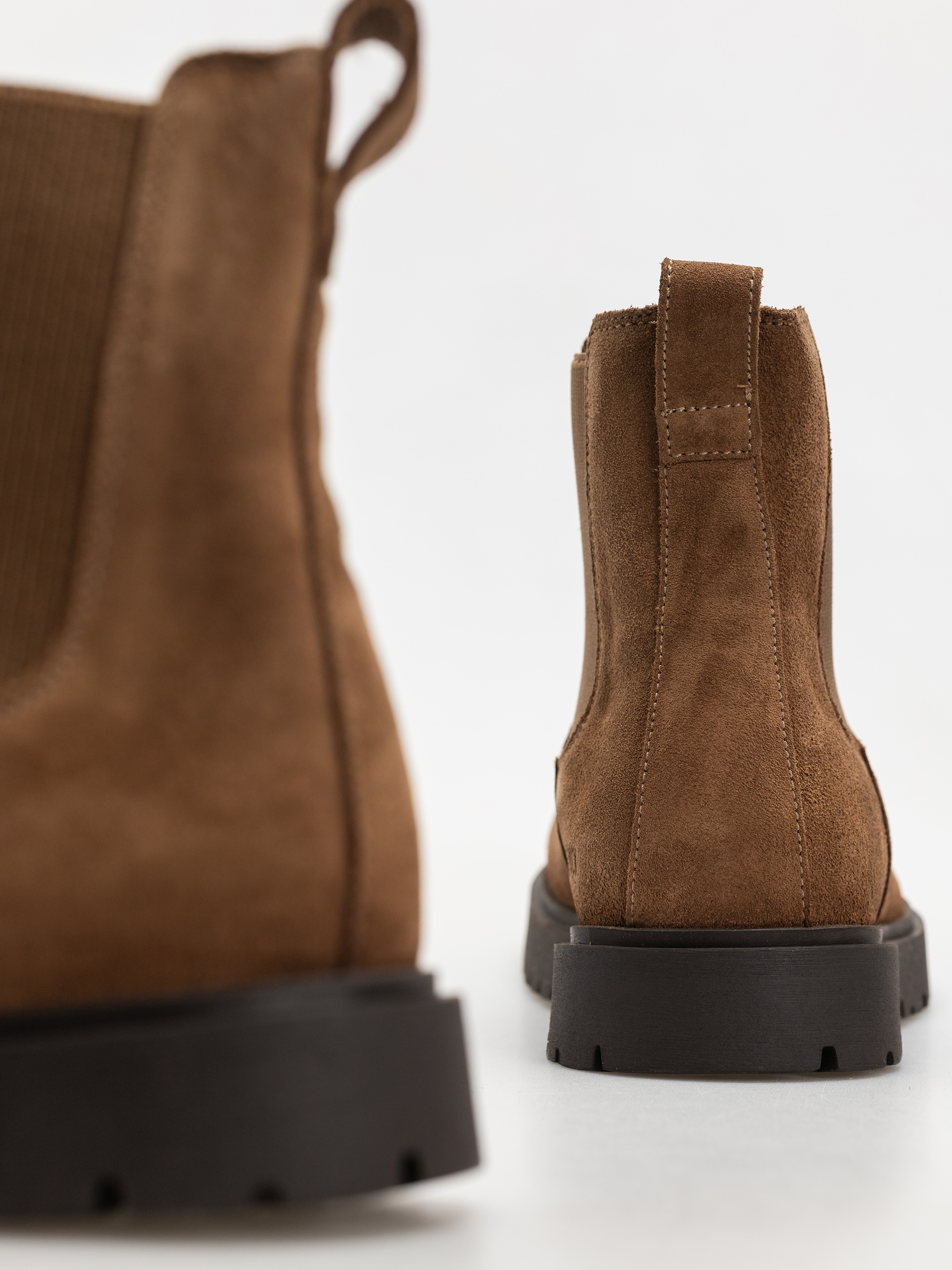 Birkenstock Highwood Slip On Suede Leather Regular Cipők (dark tea)