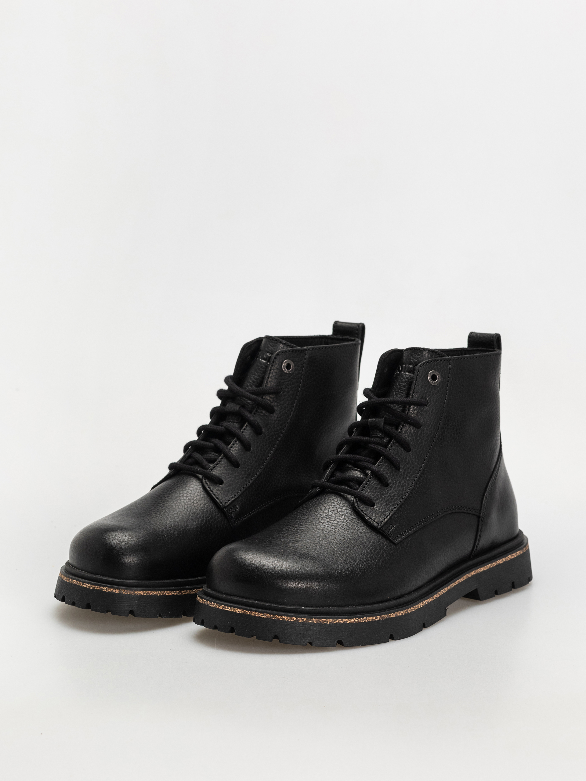 Birkenstock Highwood Lace Mid Natural Leather Regular Cipők (black)