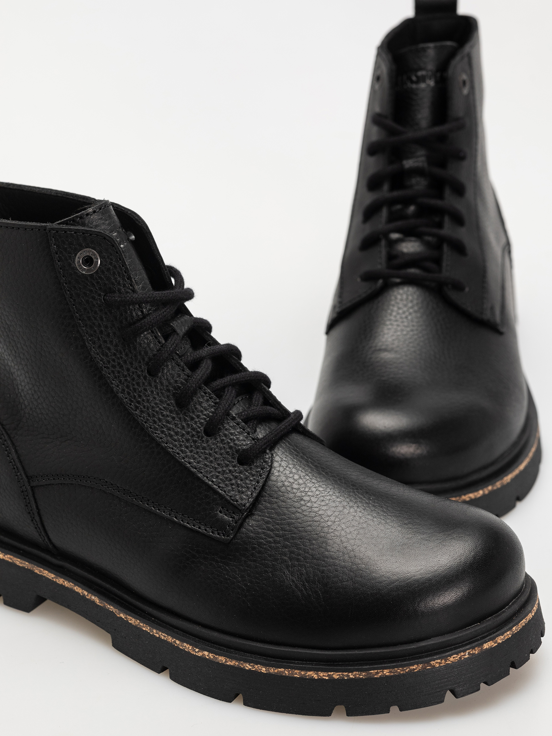 Birkenstock Highwood Lace Mid Natural Leather Regular Cipők (black)