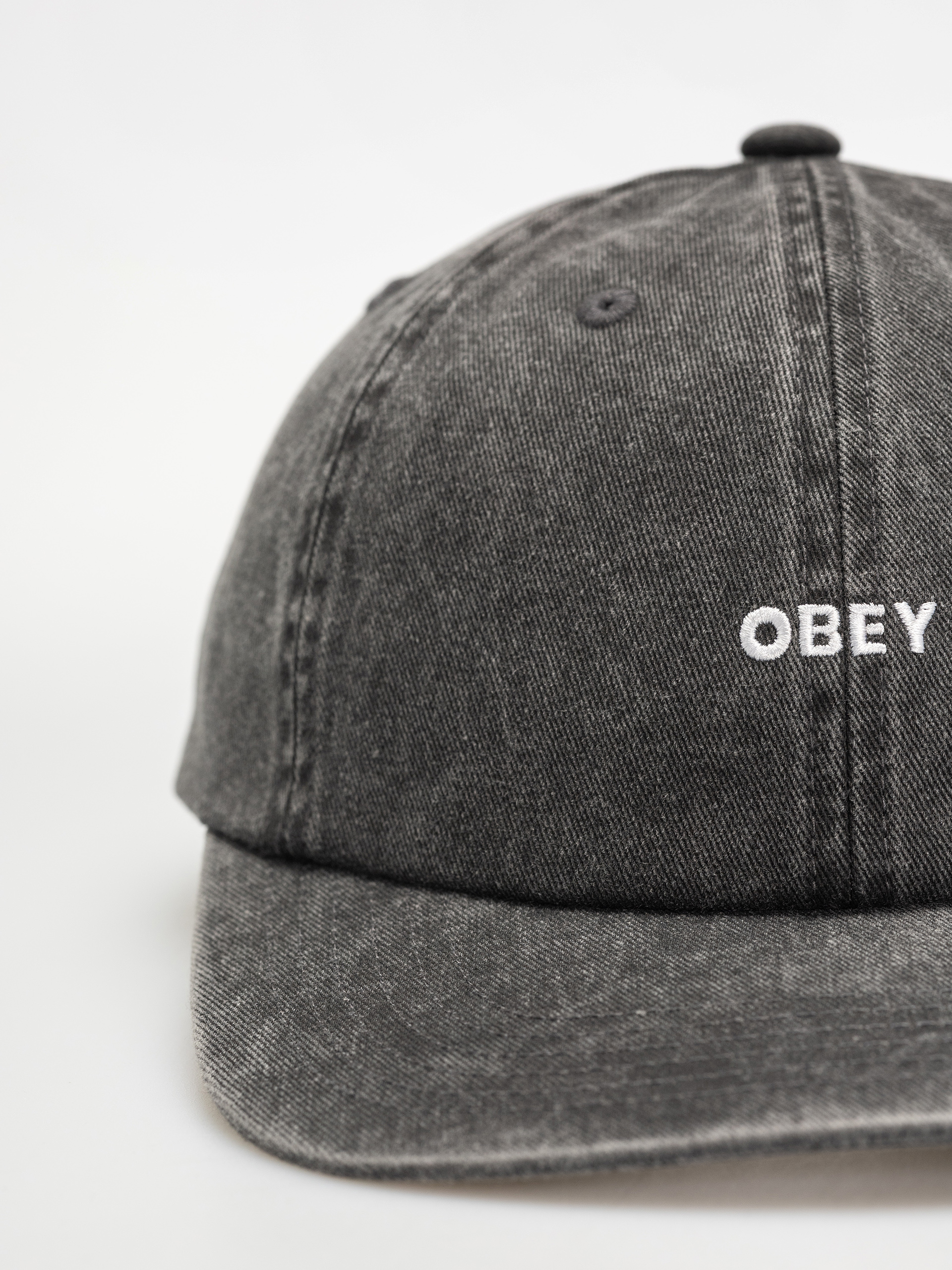 Baseball sapka OBEY Pigment Bold 6 Panel Strapback (pigment black)