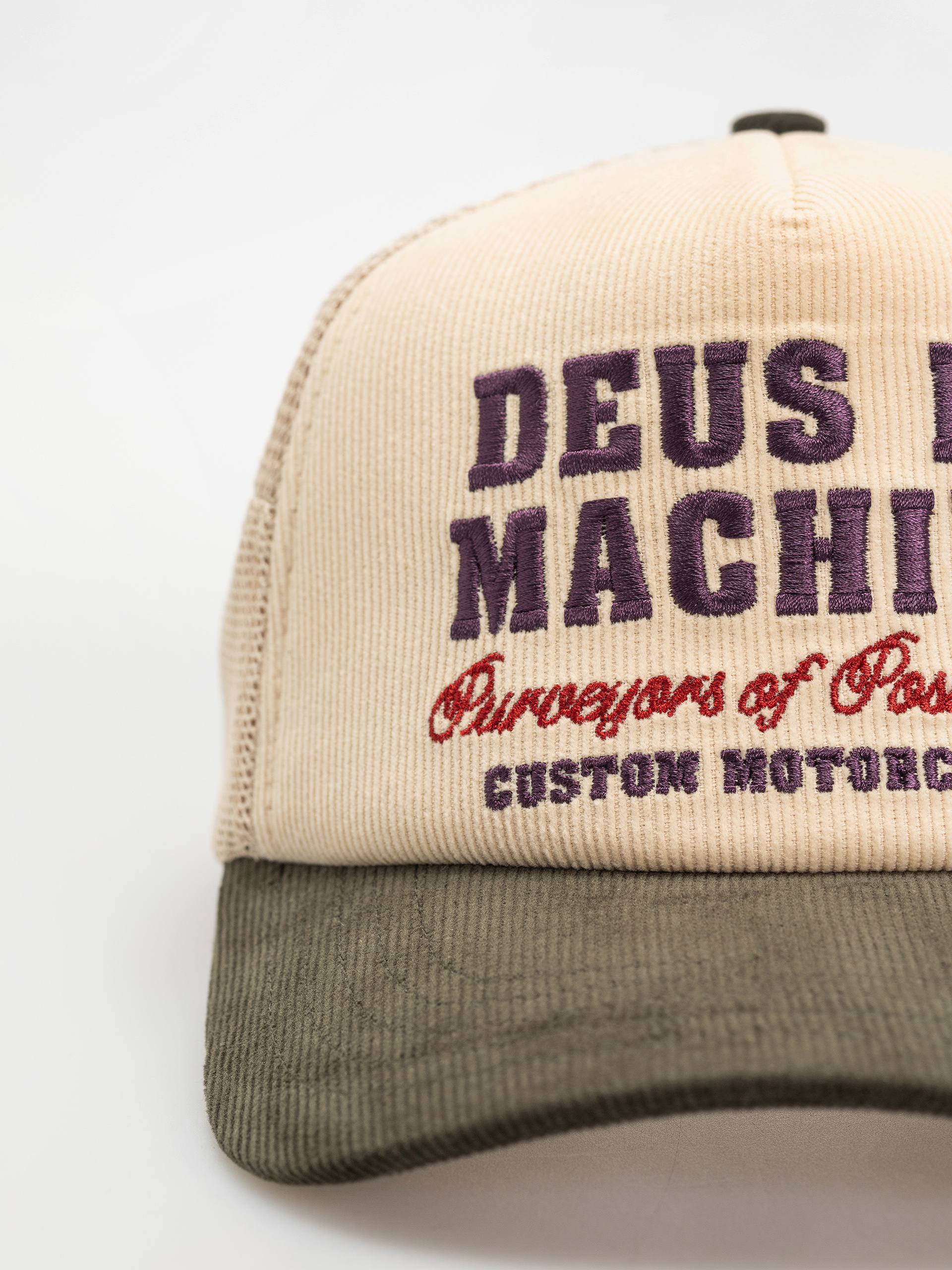 Deus Ex Machina Gumshoe Cord Trucker Baseball sapka (cream)