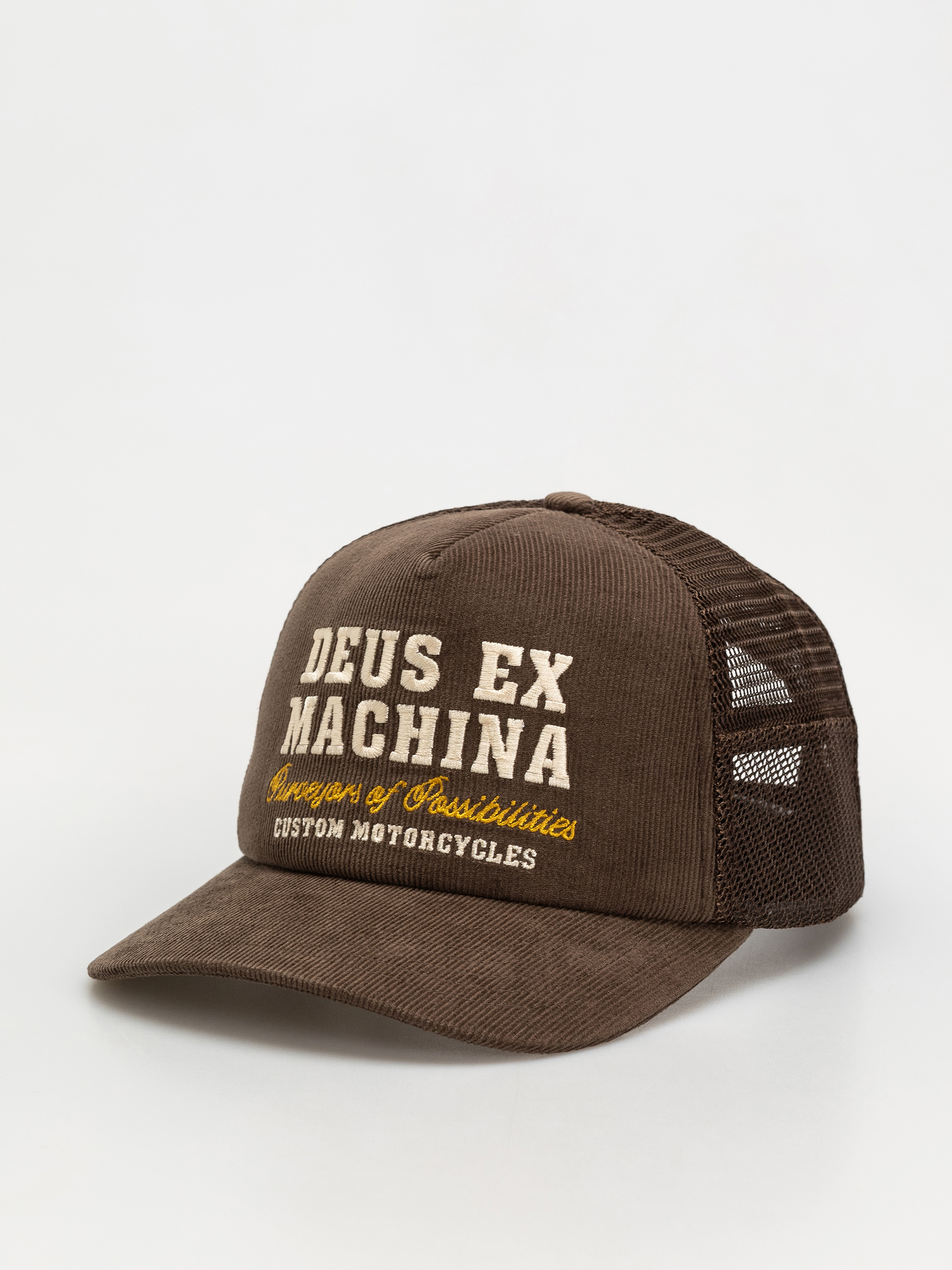 Deus Ex Machina Gumshoe Cord Trucker Baseball sapka (potting brown)