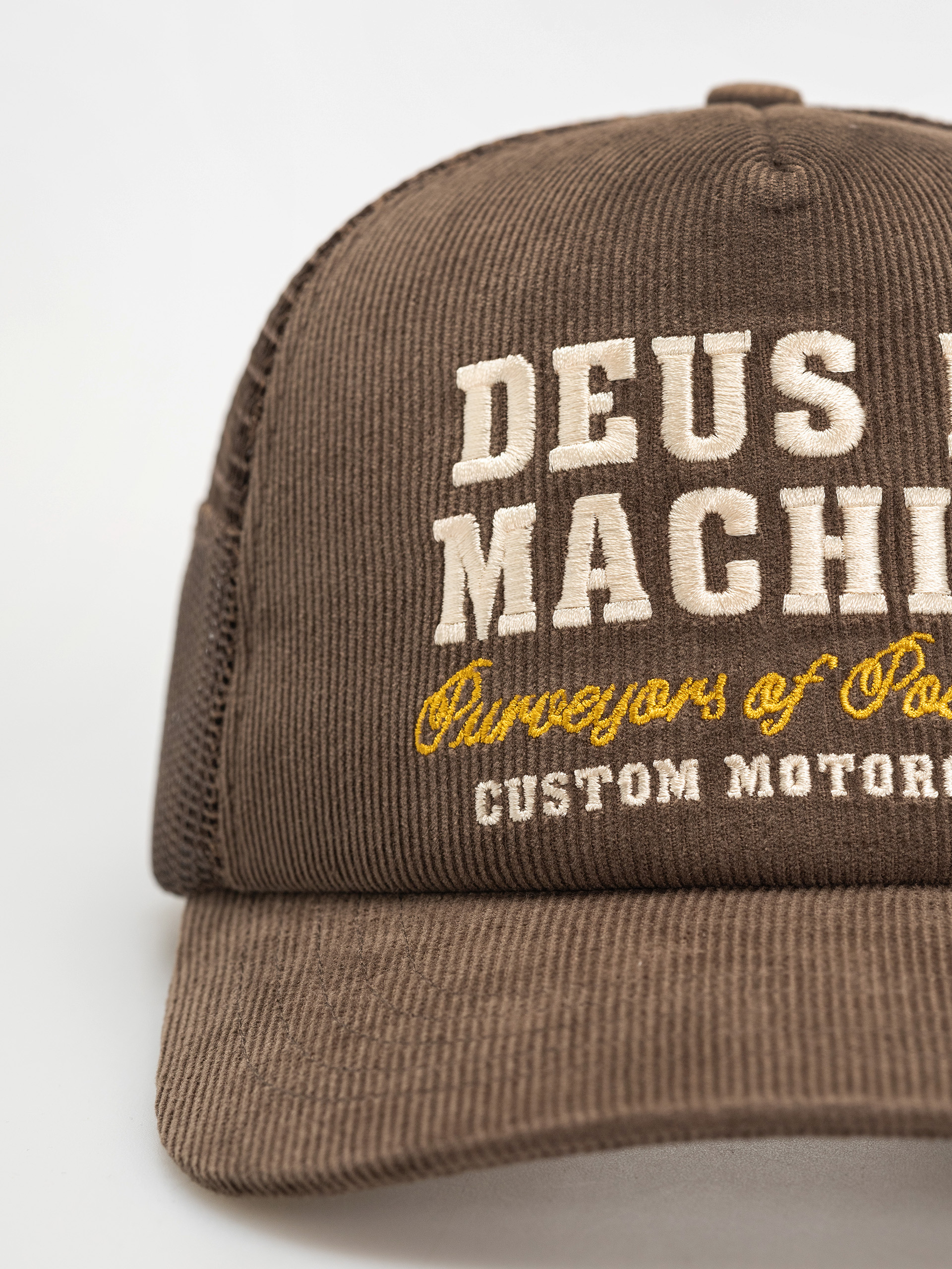 Deus Ex Machina Gumshoe Cord Trucker Baseball sapka (potting brown)