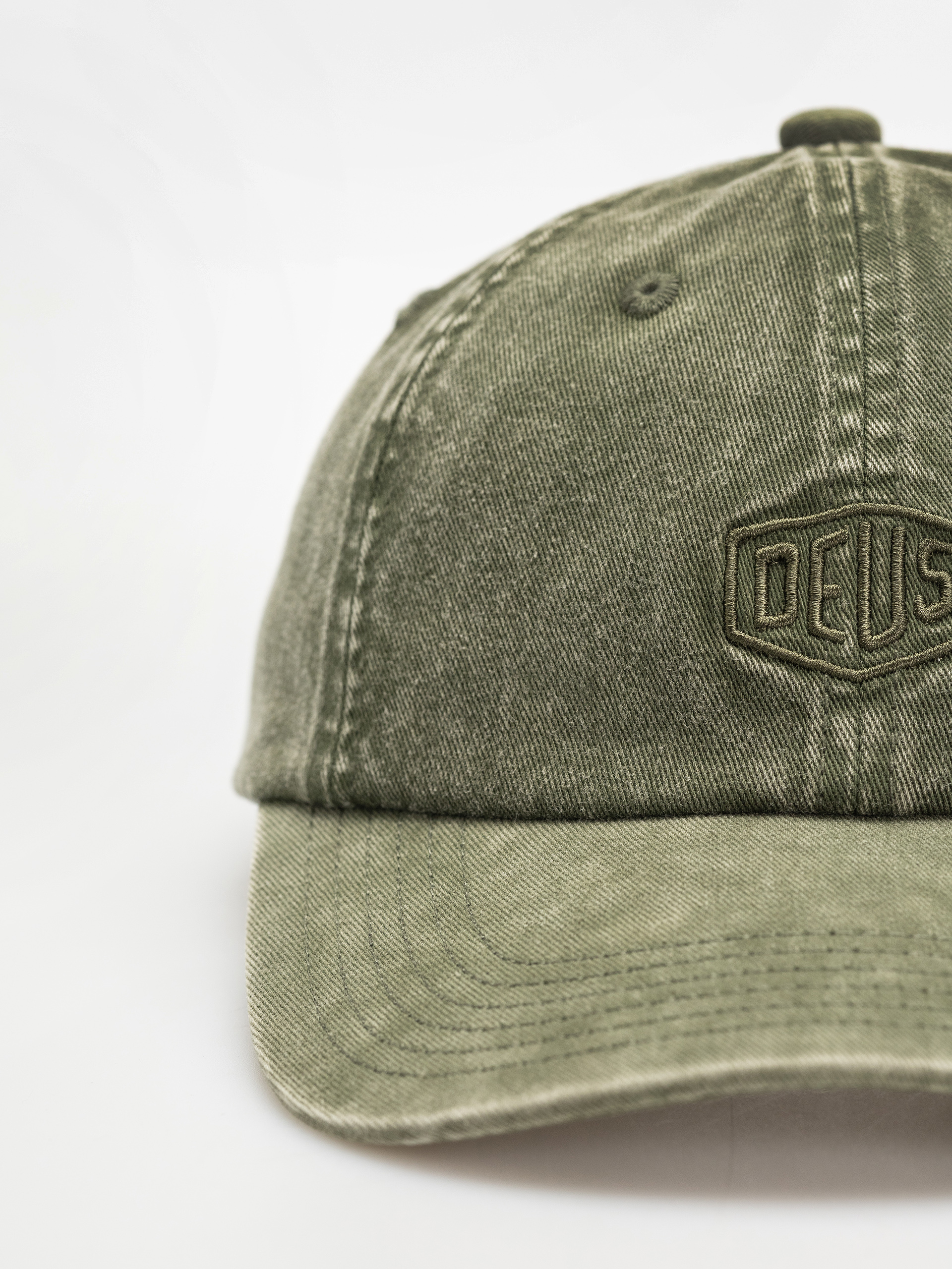 Deus Ex Machina Shield Garment Dyed Dad Cap Baseball sapka (cypress green)