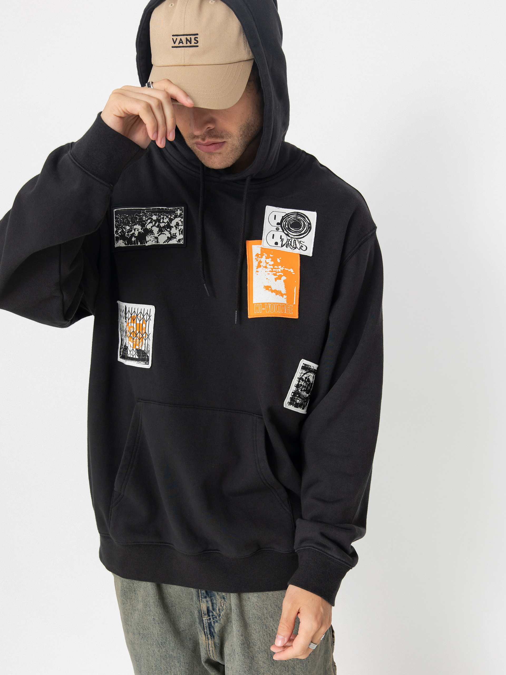 Vans Punk Patch HD Kapucnis pulóver (black)