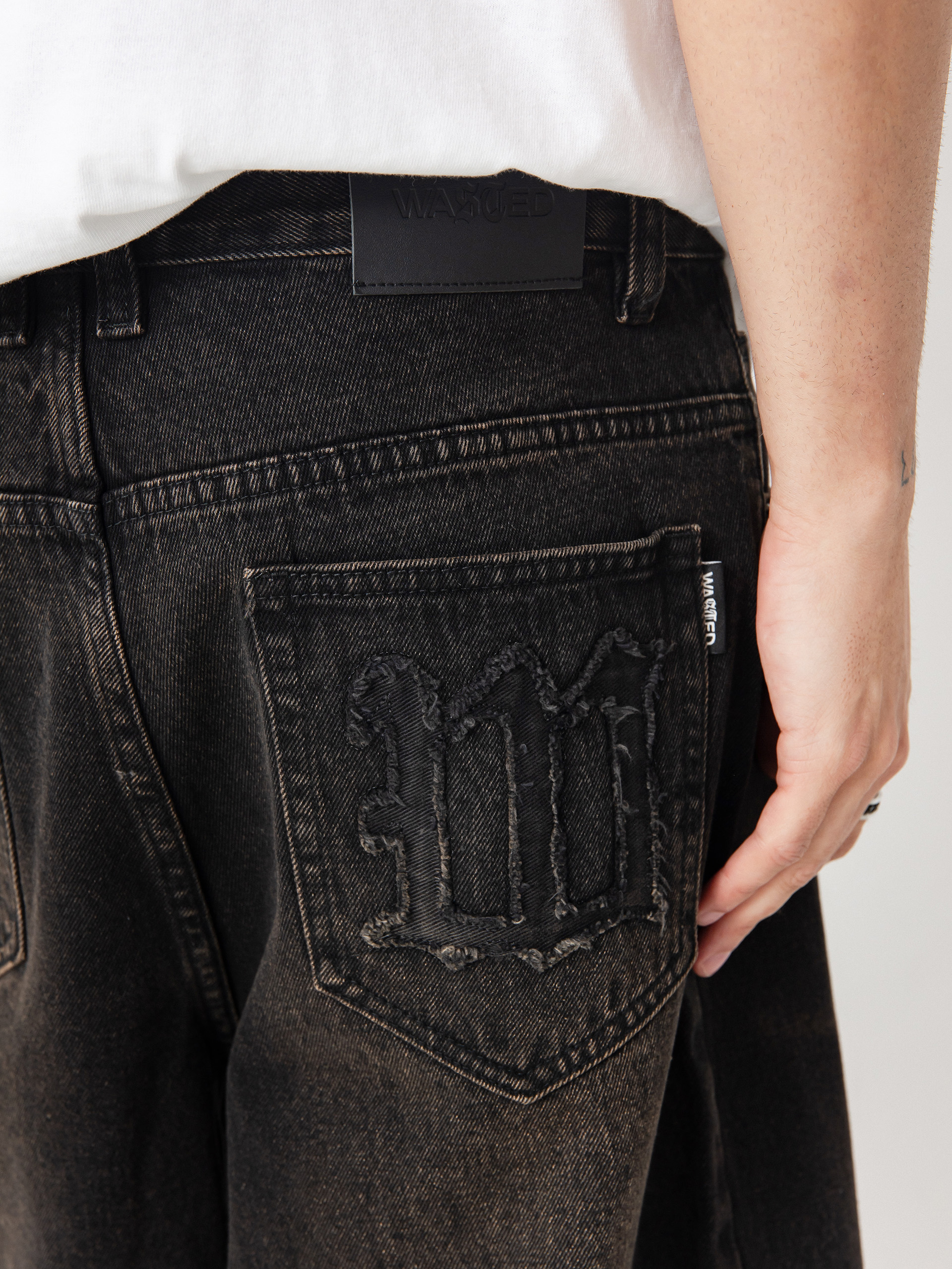 Wasted Paris Sandblast Casper Rövidnadrág (faded black)