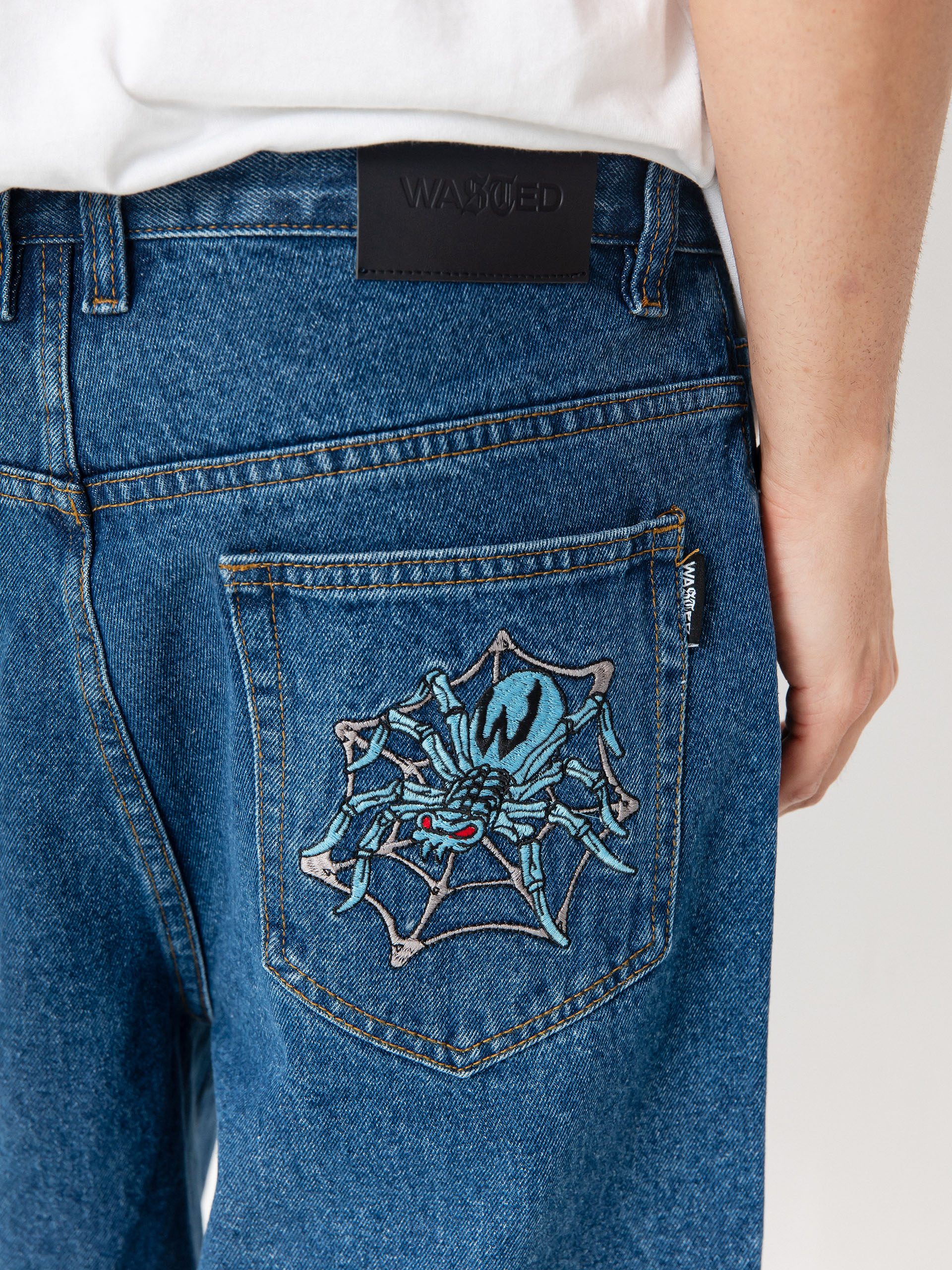 Wasted Paris Prey Casper Rövidnadrág (washed blue)