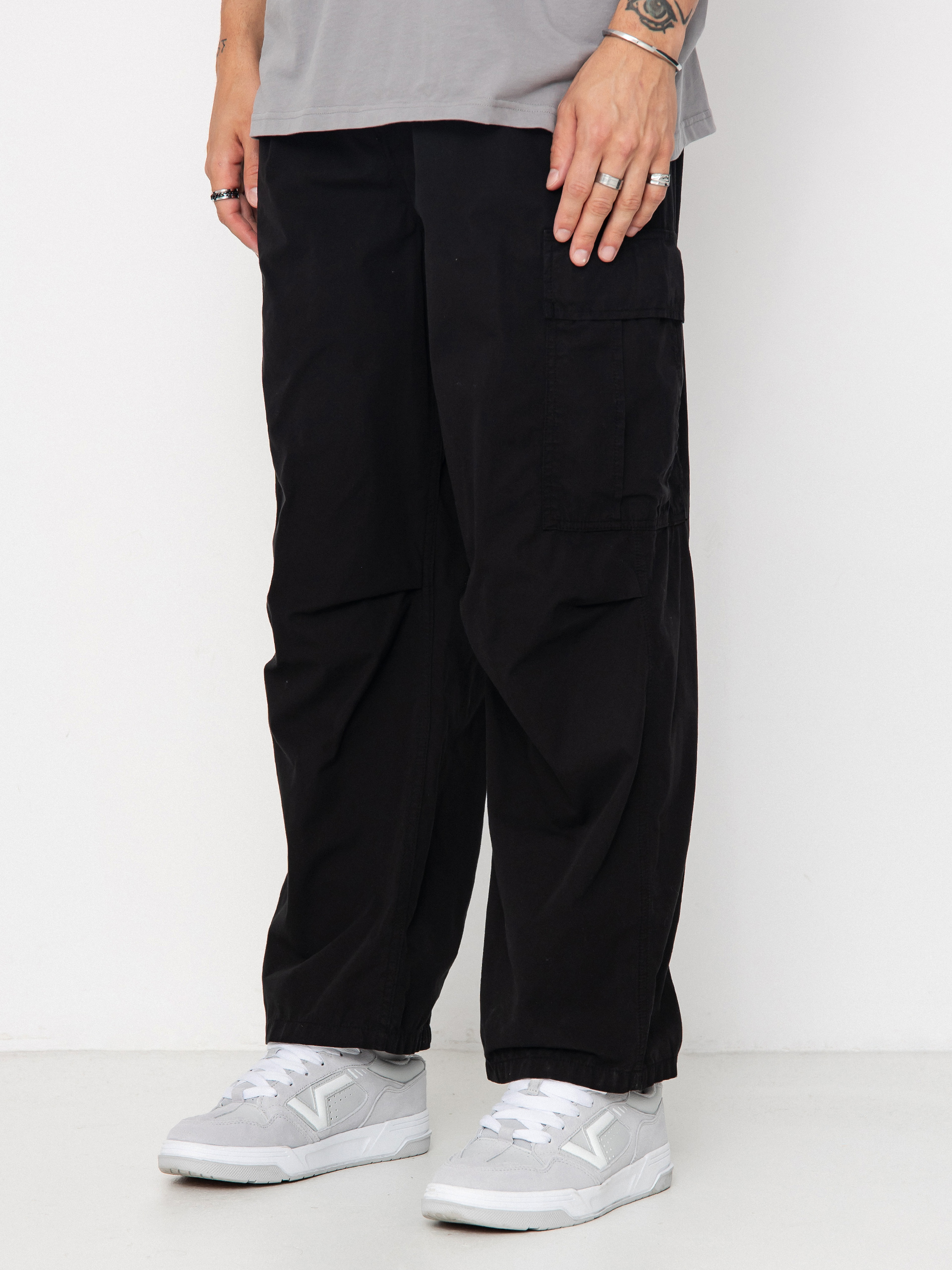 Carhartt WIP Cole Cargo Kisnadrág (black/garment dyed)