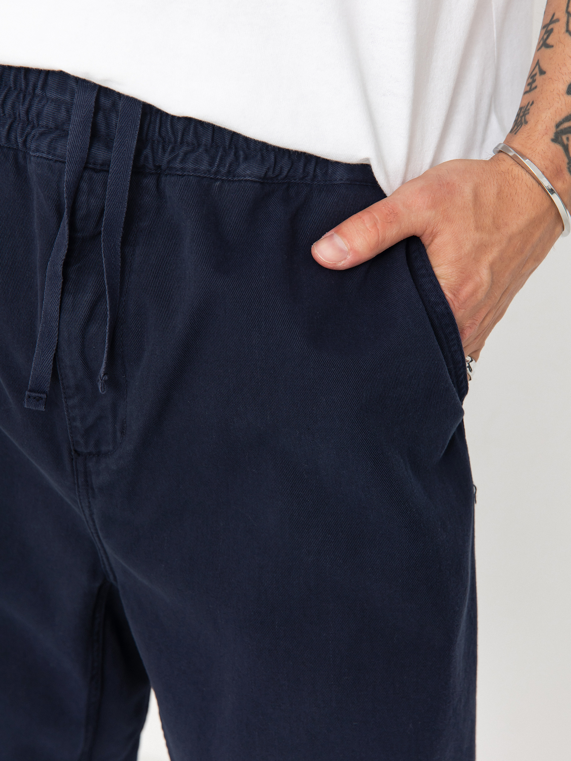 Carhartt WIP Flint Kisnadrág (dark navy/garment dyed)