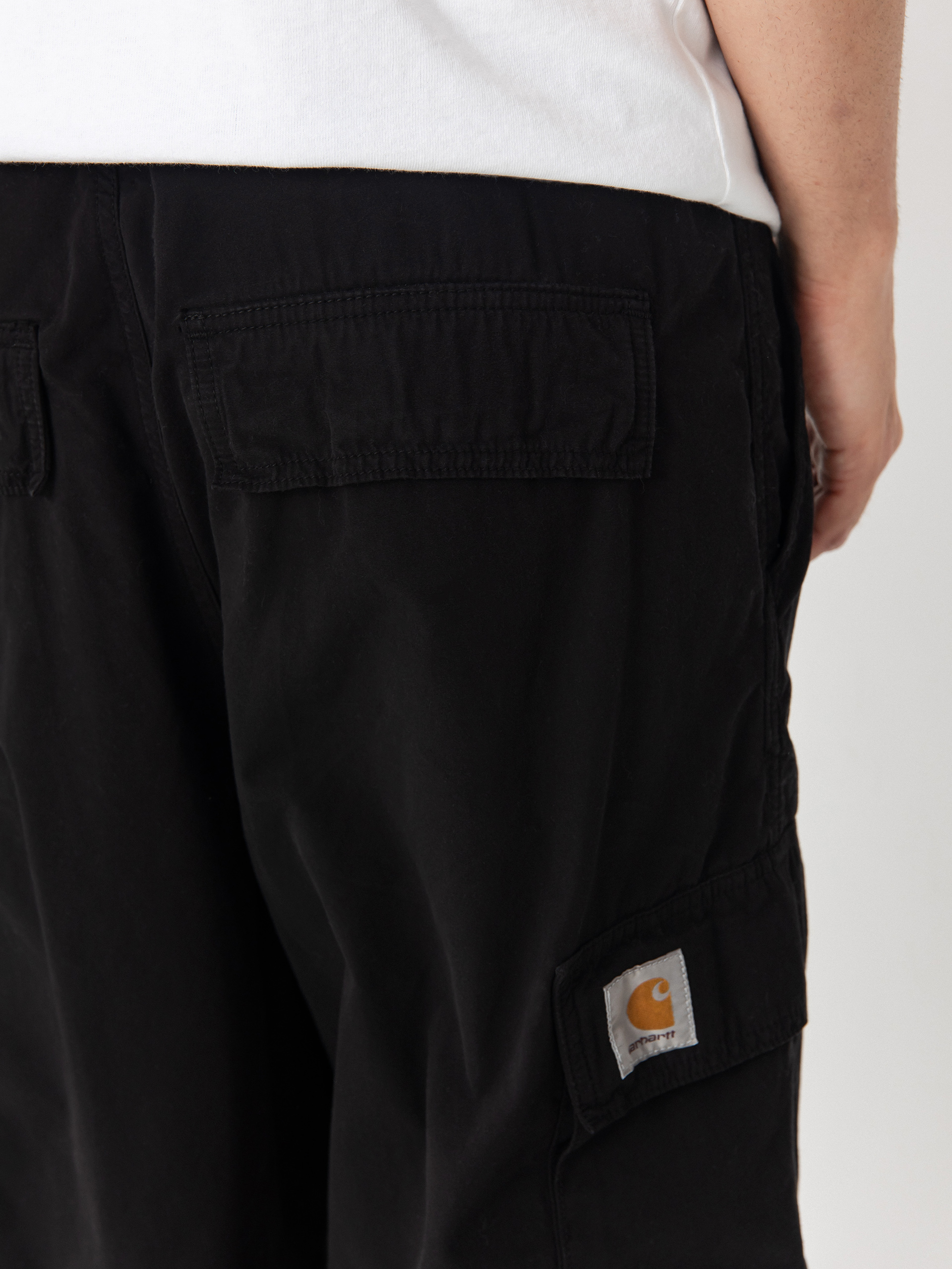 Carhartt WIP Kade Cargo Kisnadrág (black/garment dyed)
