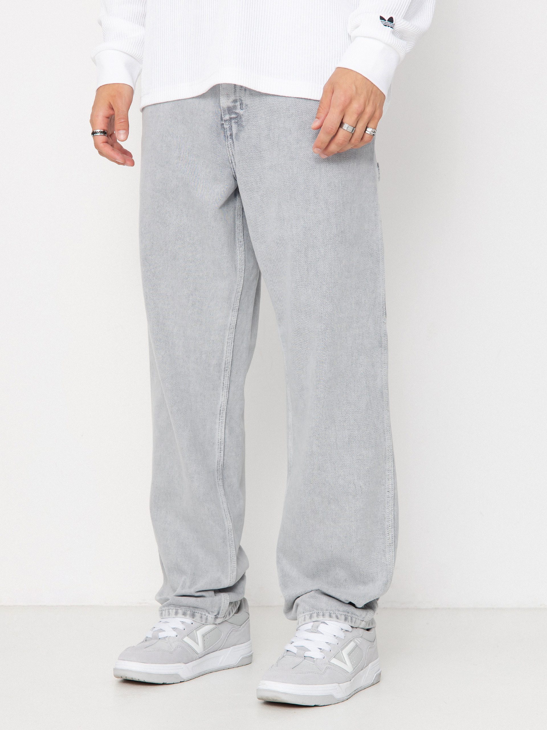 Carhartt WIP Single Knee Kisnadrág (black/chalk wash)