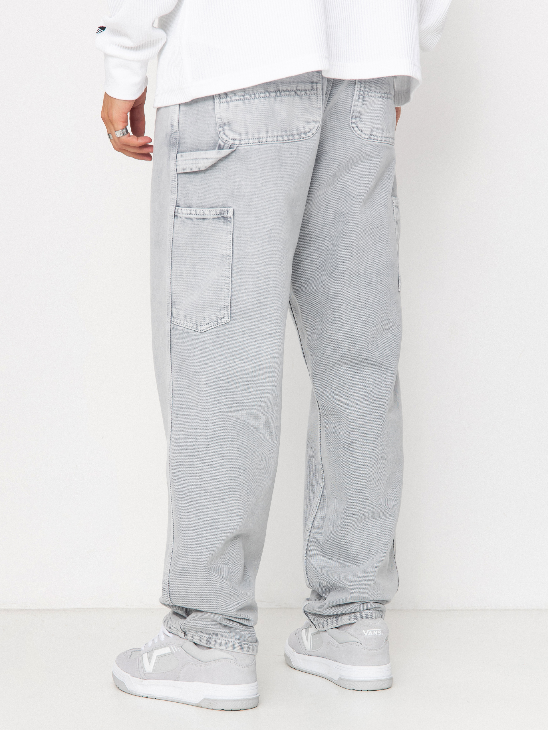 Carhartt WIP Single Knee Kisnadrág (black/chalk wash)