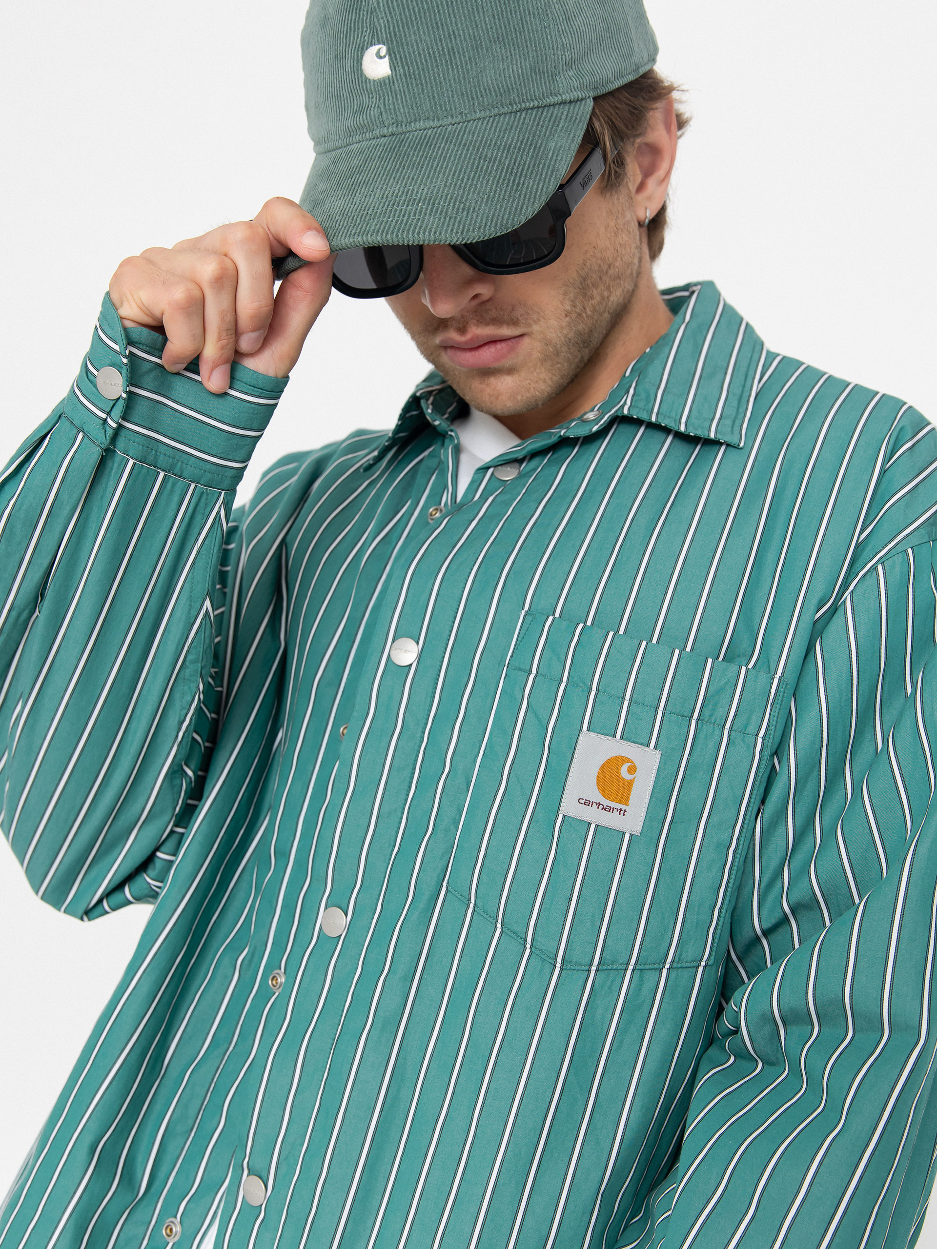 Dzseki Carhartt WIP Grimsby (grimsby stripe/saguaro)