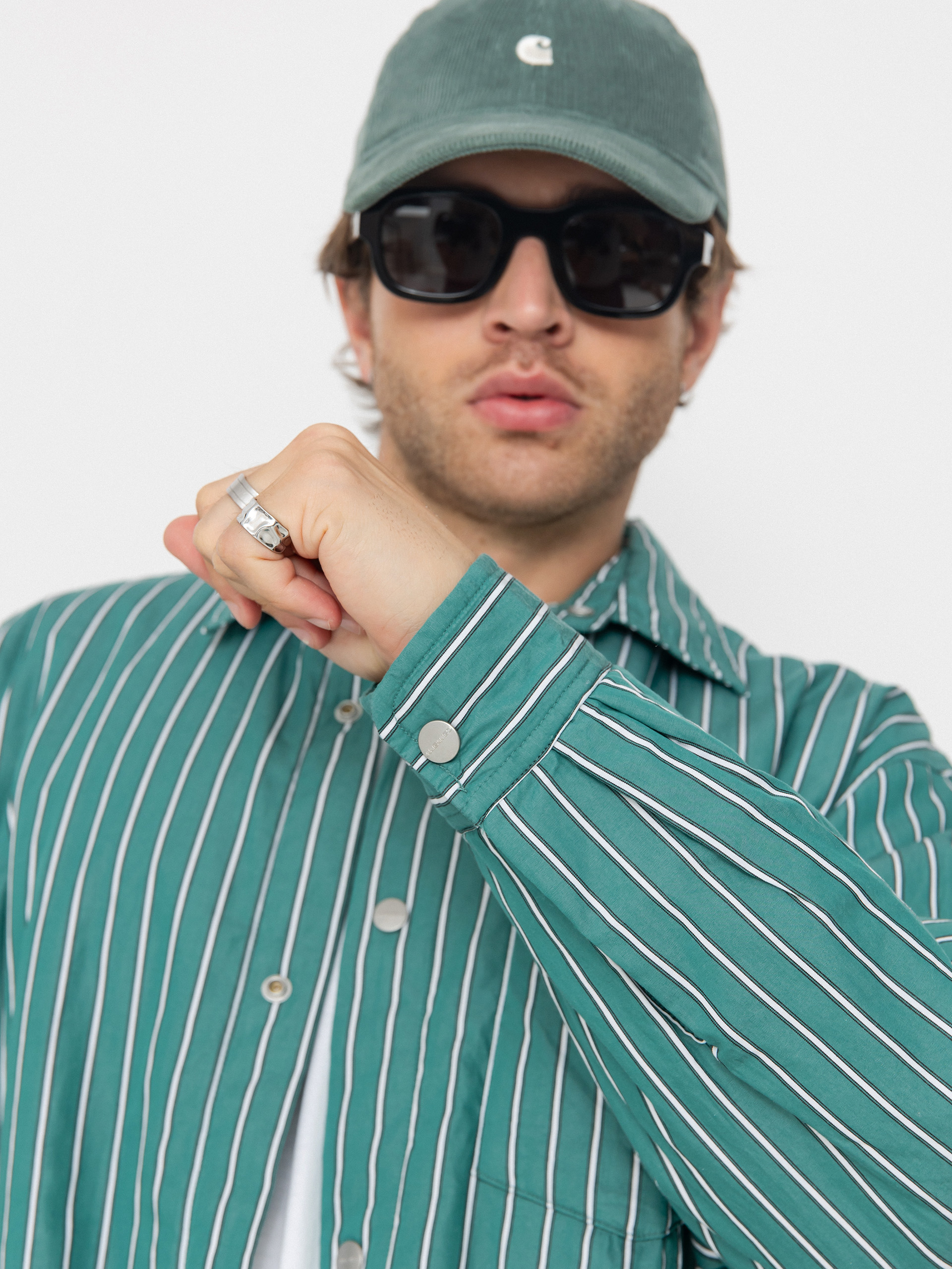 Dzseki Carhartt WIP Grimsby (grimsby stripe/saguaro)