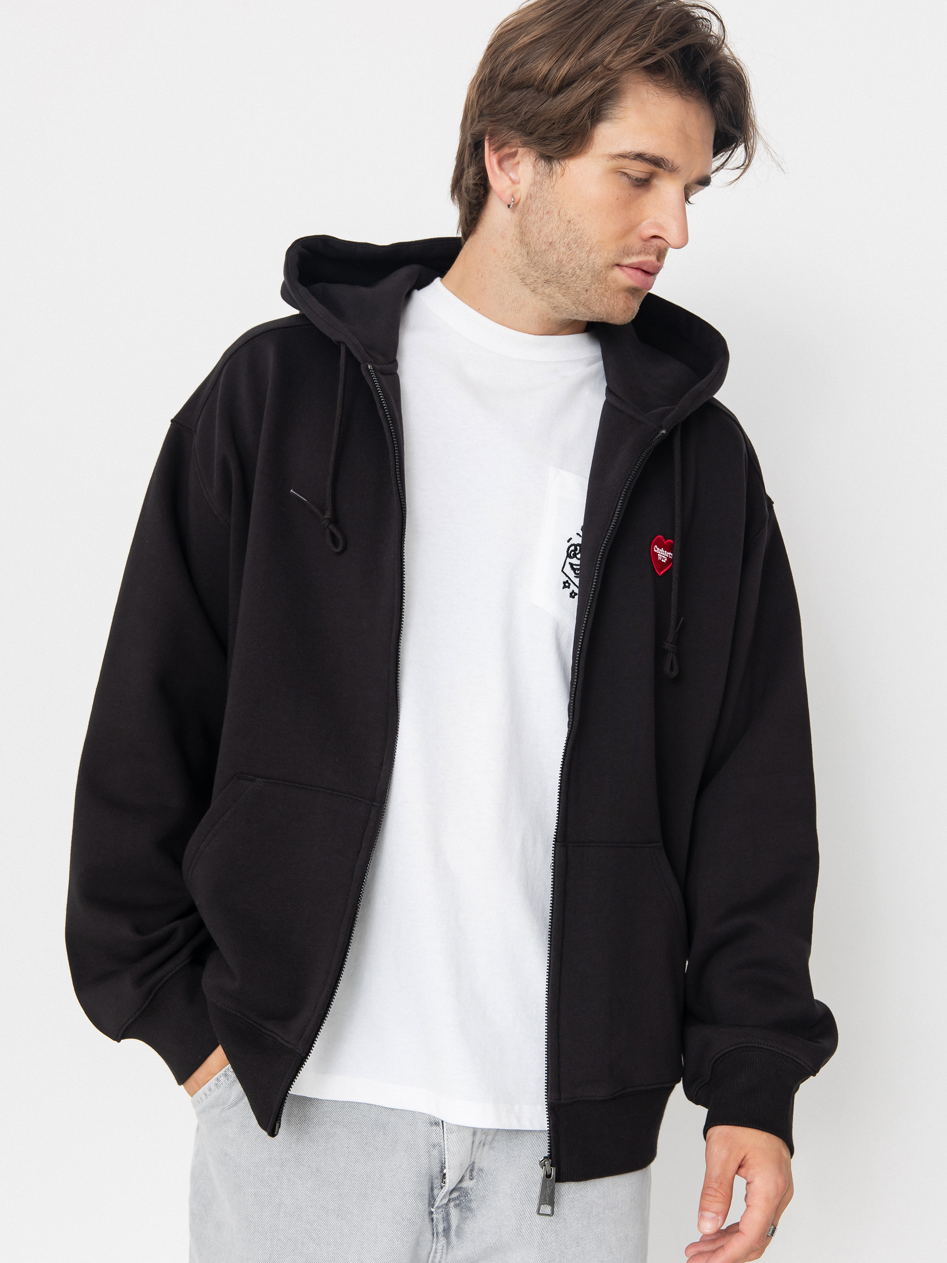 Carhartt WIP Heart II Hartt ZHD Kapucnis pulóver (black)