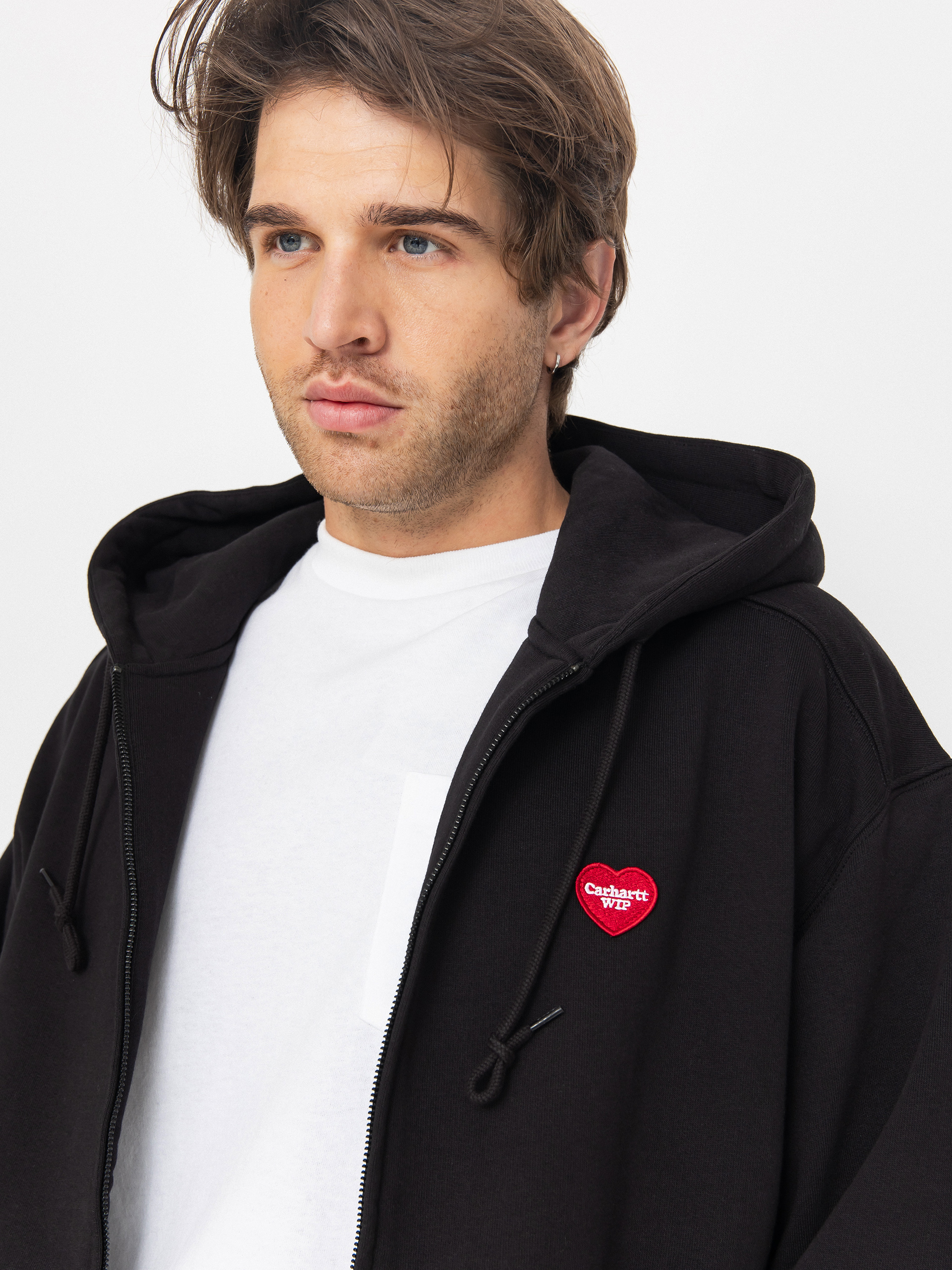 Carhartt WIP Heart II Hartt ZHD Kapucnis pulóver (black)