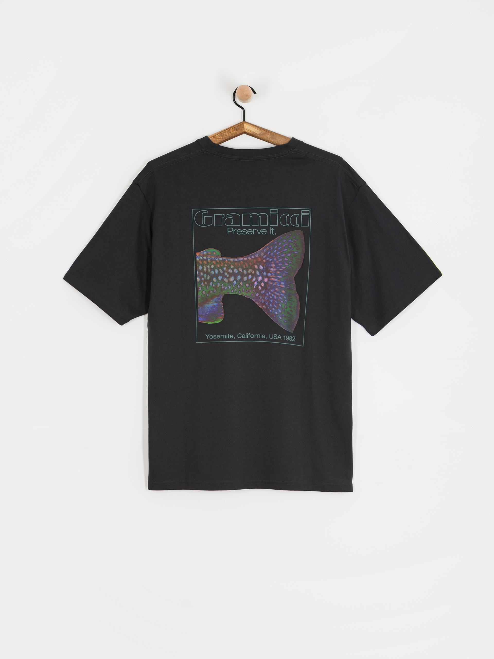 Póló Gramicci Trouttail (vintage black)