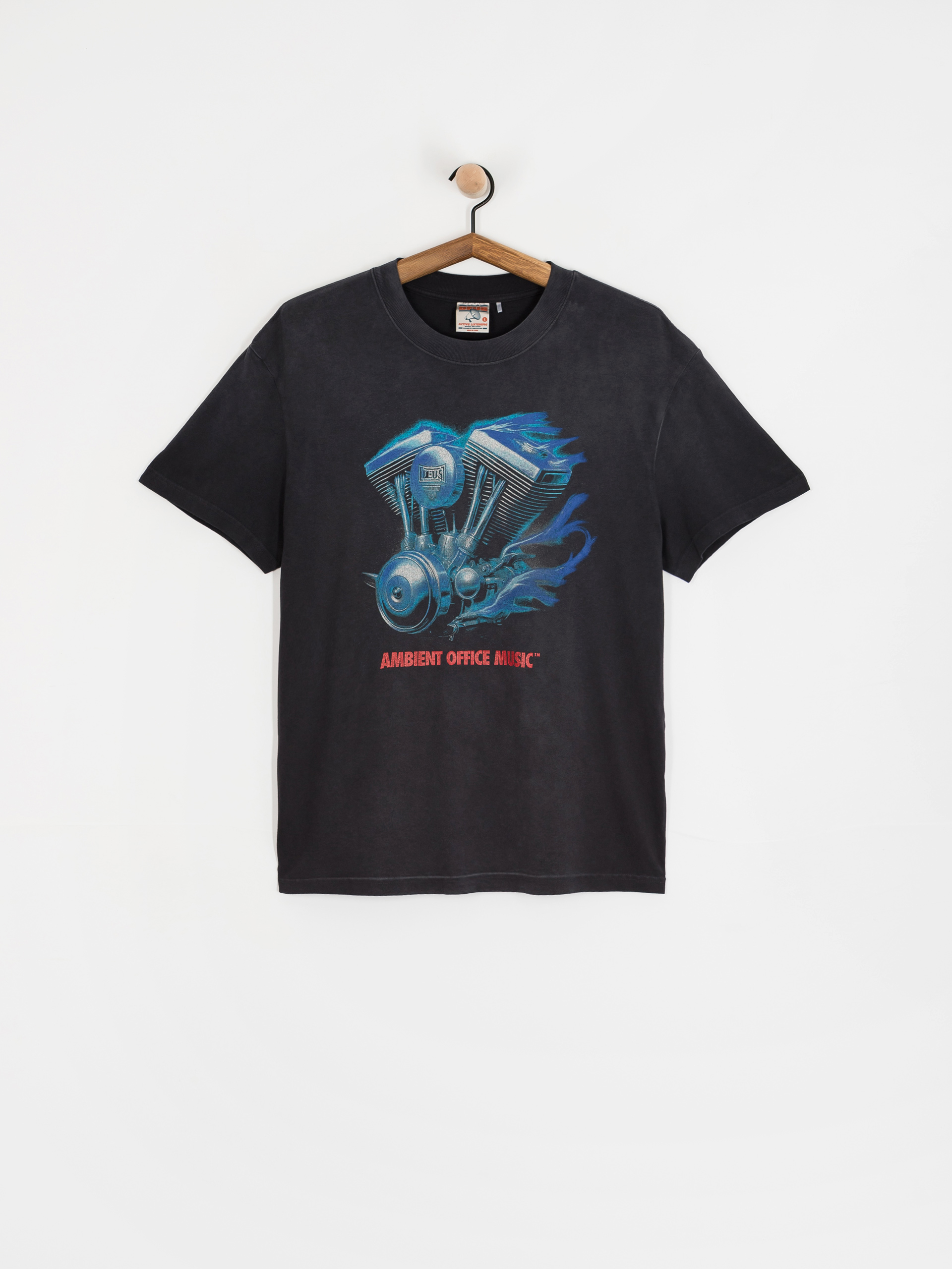 Póló Deus Ex Machina Productive Hum (anthracite)