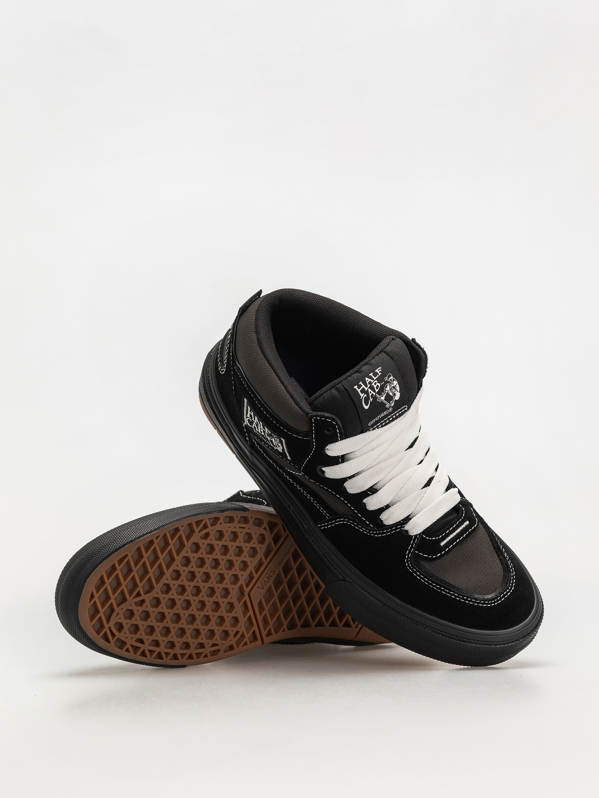 Vans Skate Half Cab Wafflecup Cipők (black/asphalt)