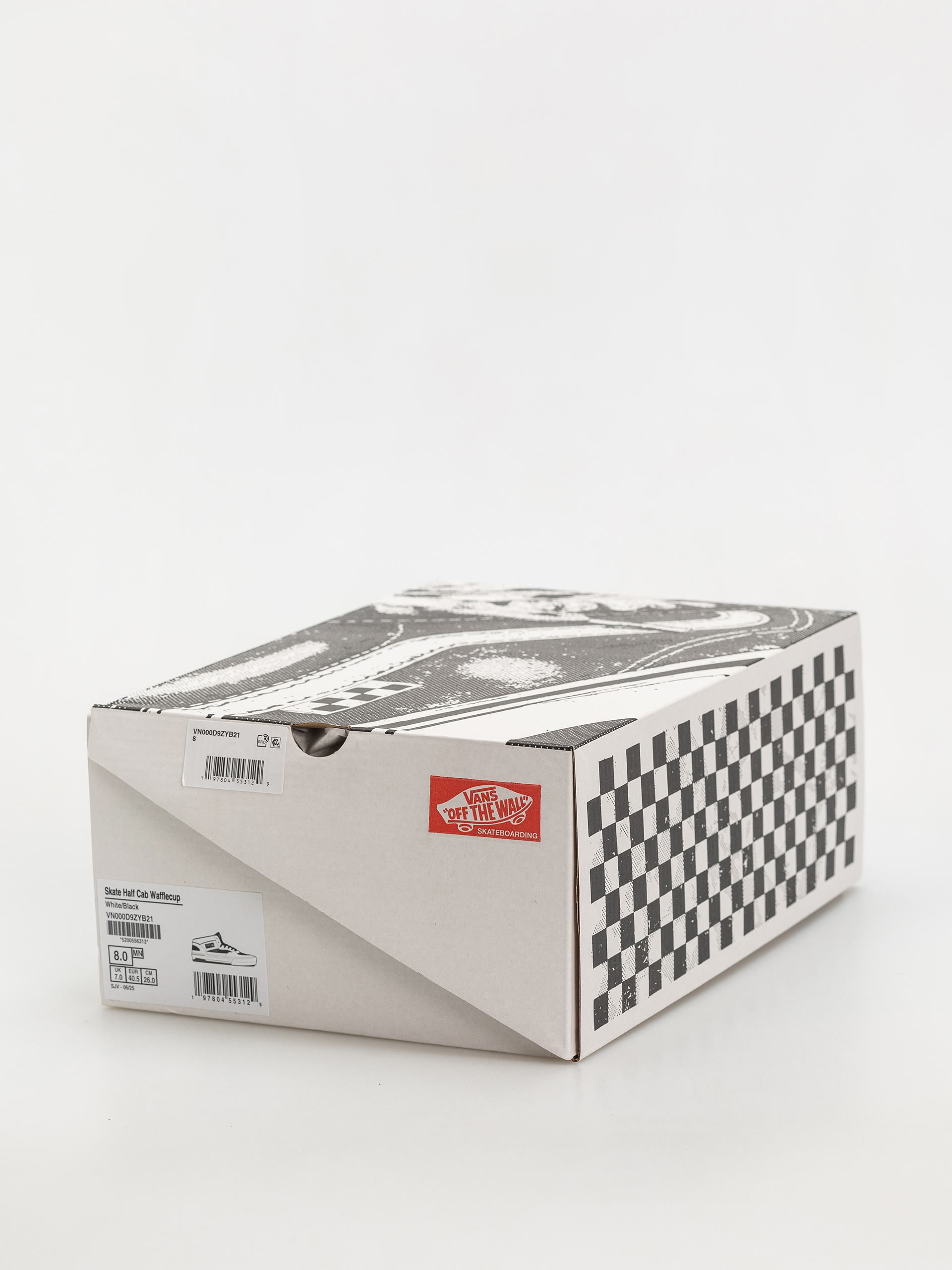 Vans Skate Half Cab Wafflecup Cipők (white/black)