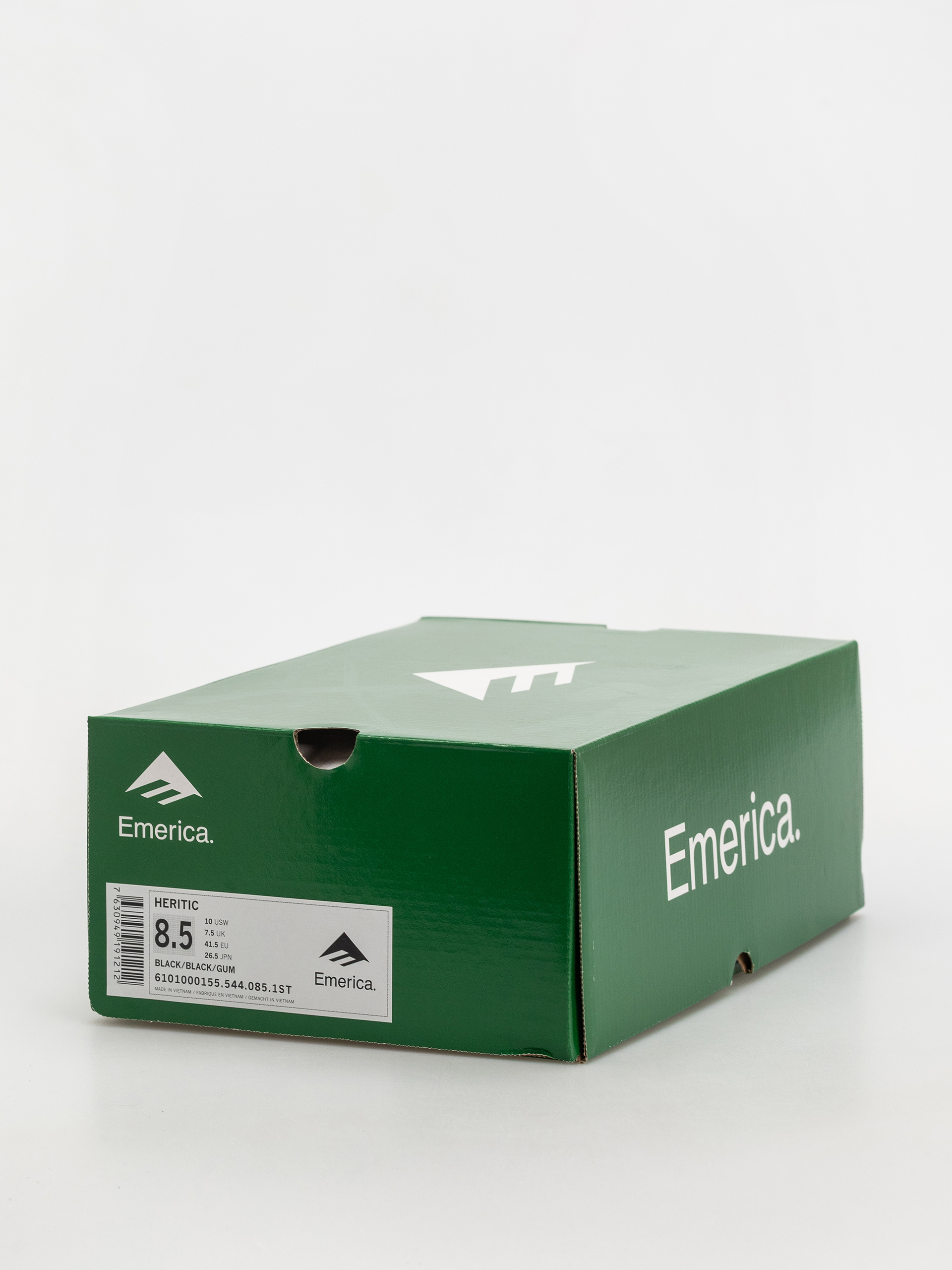 Emerica Heritic Cipők (black/black/gum)