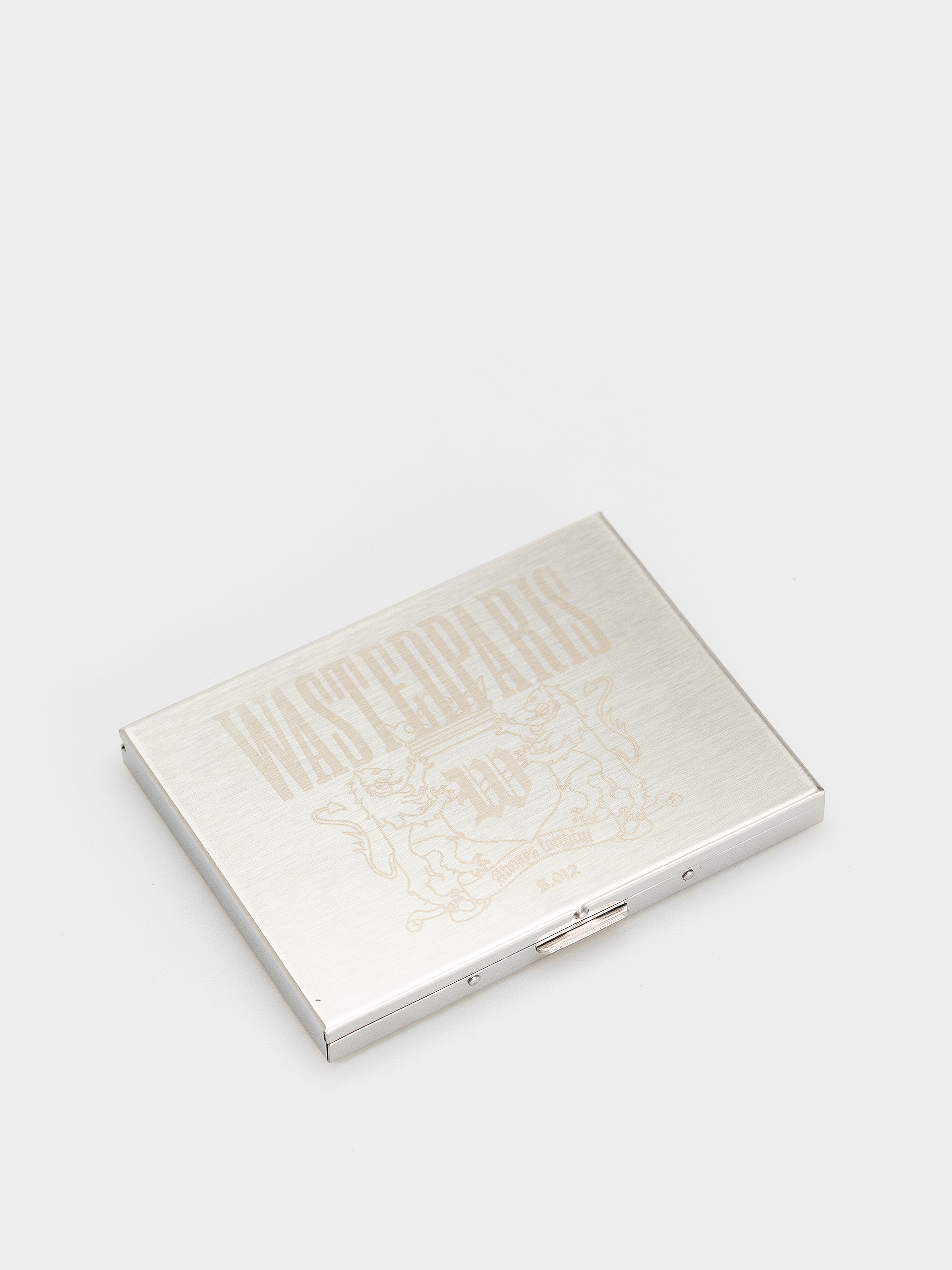 Wasted Paris Crest Metal Cigarette Case Akcesoria (silver)