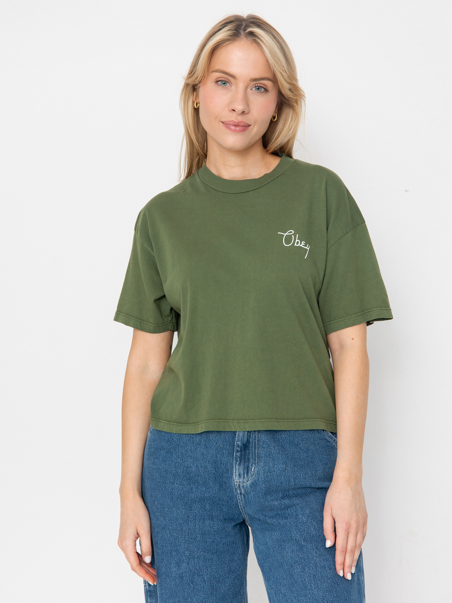 OBEY Obey Scripty Cities Wmn Pu00f3lu00f3 (bronze green)