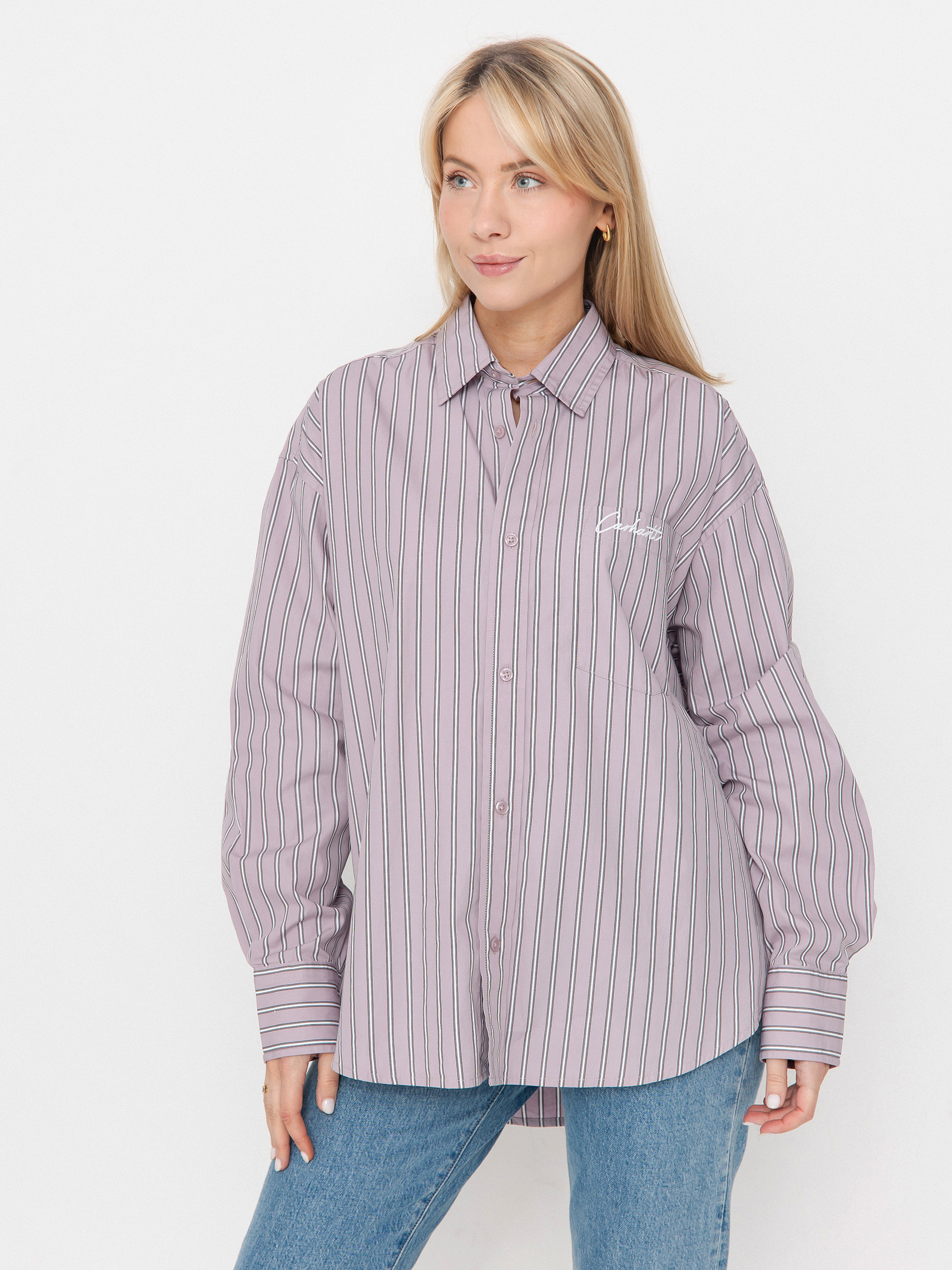 Carhartt WIP Grimsby Wmn Ing (grimsby stripe/pink fog)