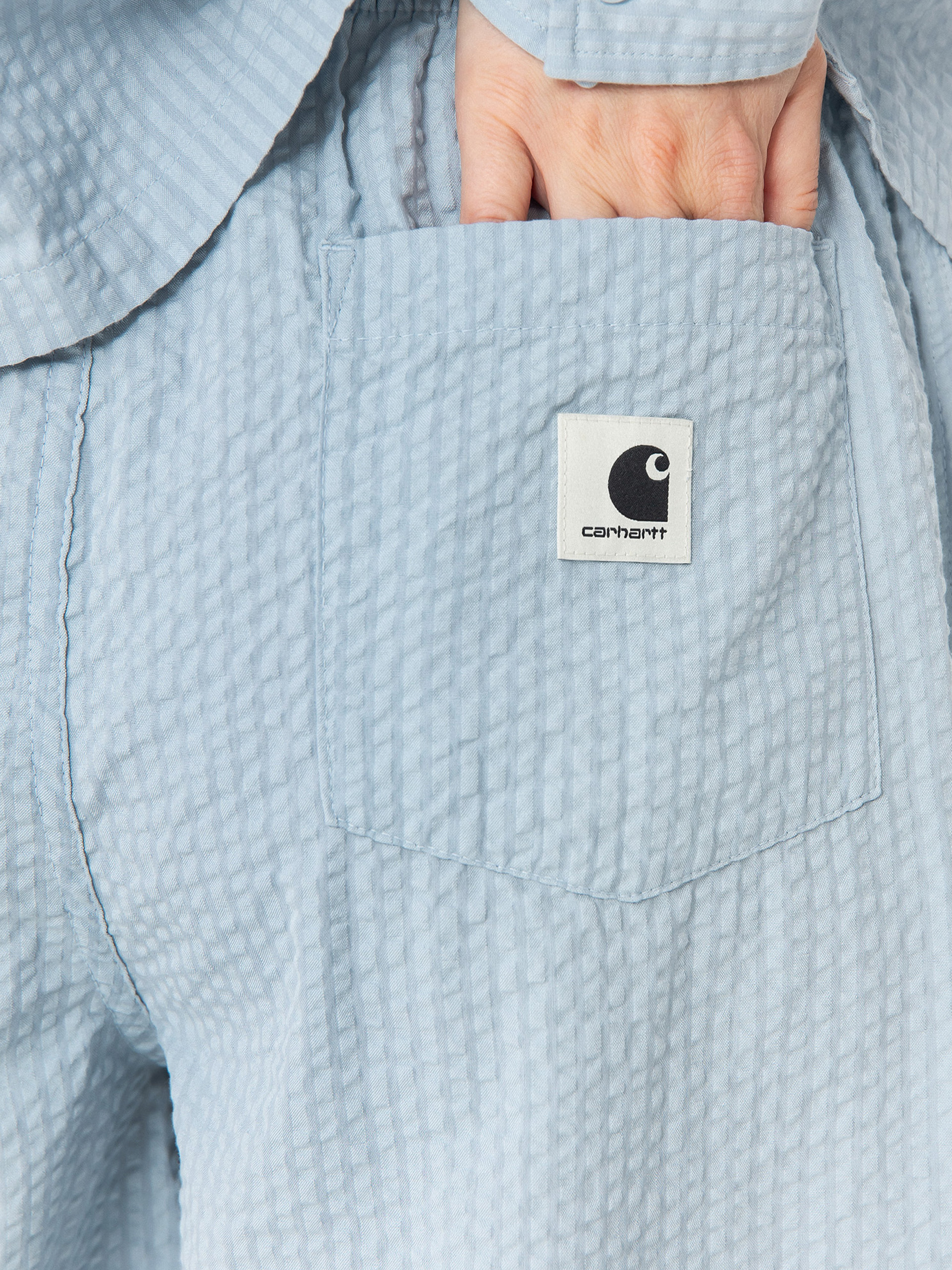 Carhartt WIP Toland Wmn Rövidnadrág (toland stripe/blue fog)