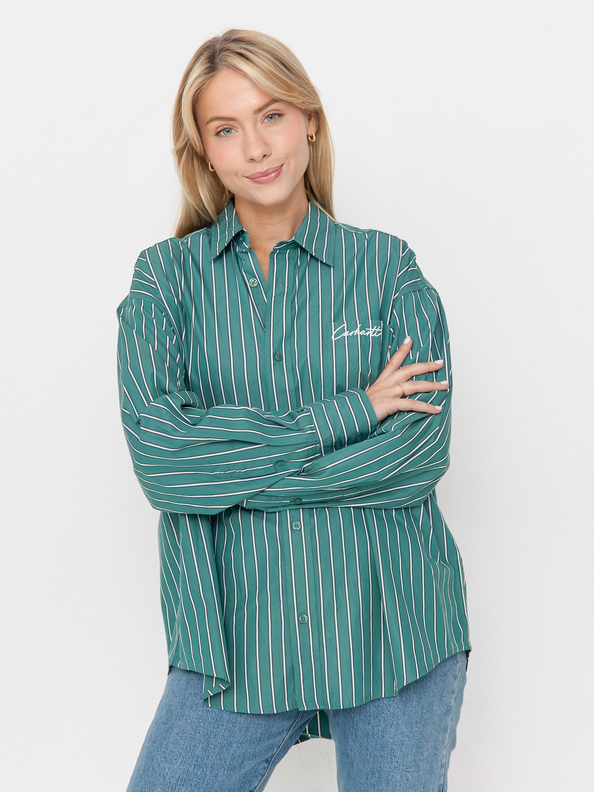 Carhartt WIP Grimsby Wmn Ing (grimsby stripe/saguaro)