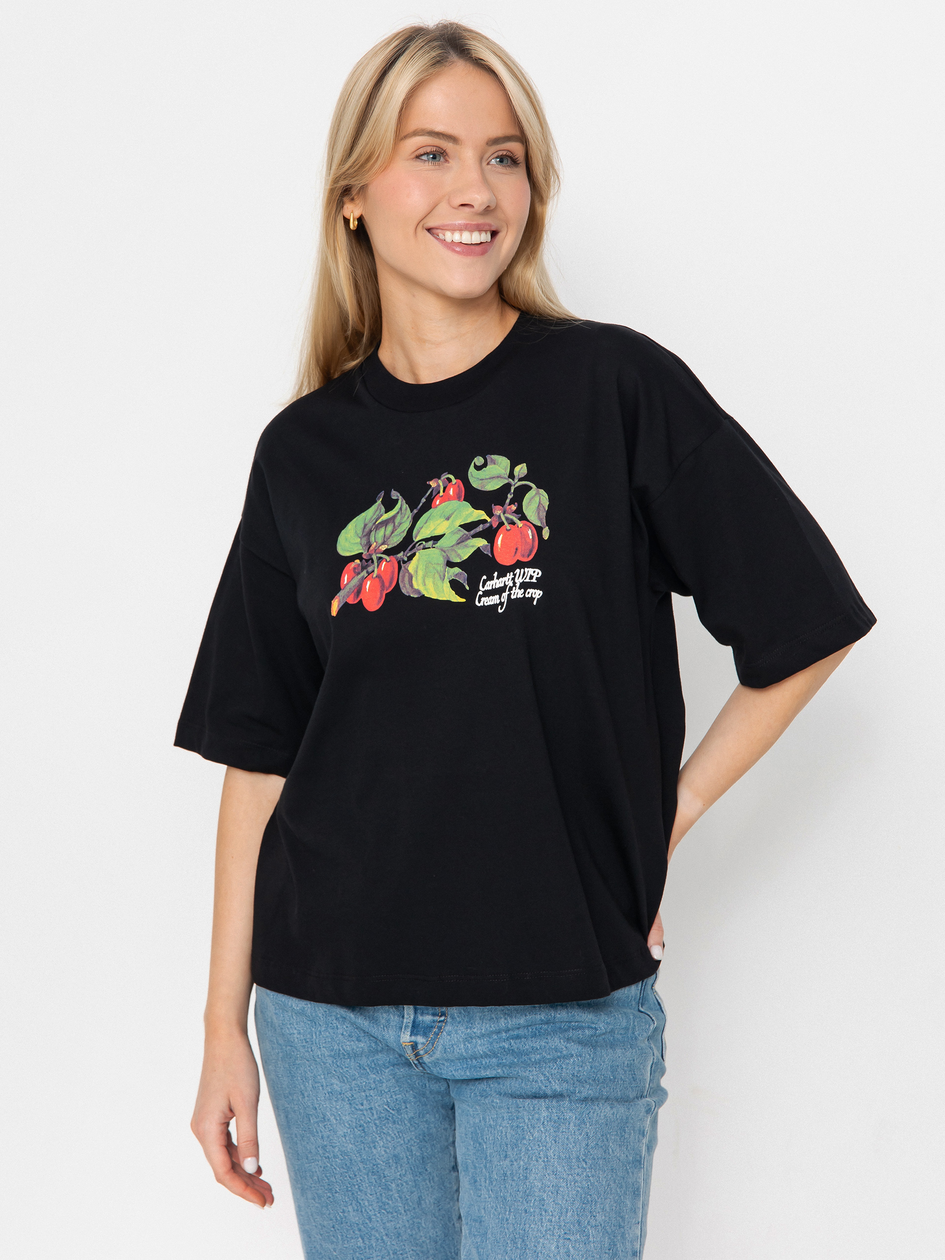 Carhartt WIP Cream Of The Crop Wmn Póló (black)