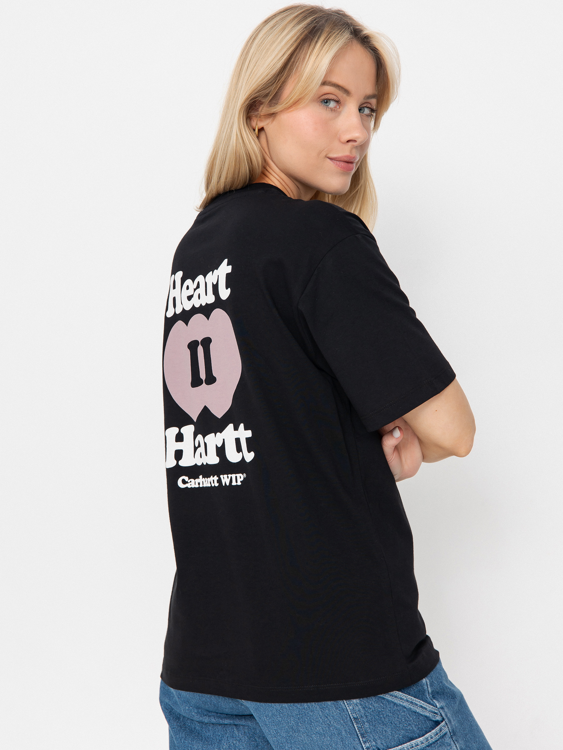 Carhartt WIP Heart II Hartt Wmn Póló (black)