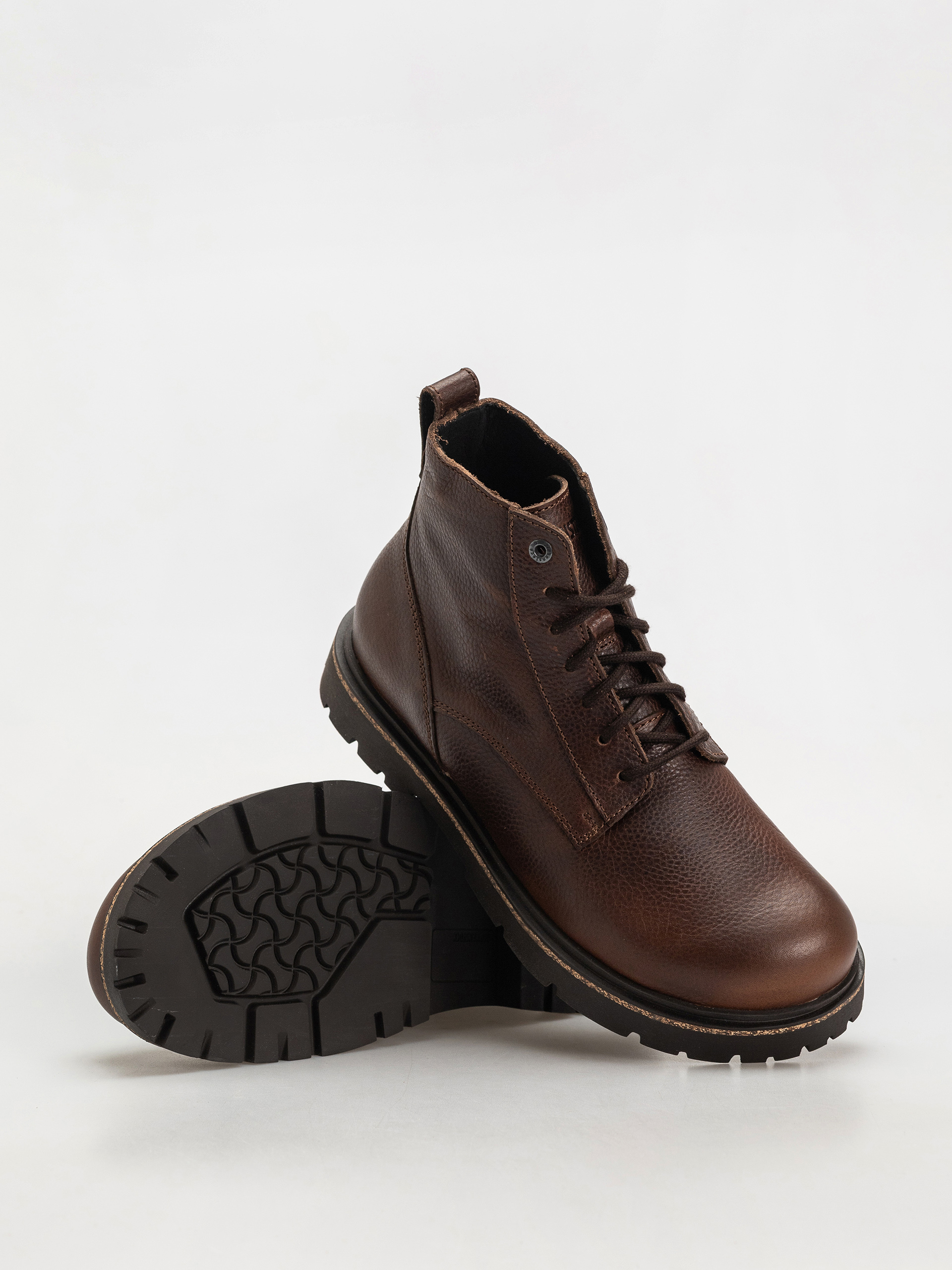 Cipők Birkenstock Highwood Lace Mid Natural Leather Regular (chocolate)