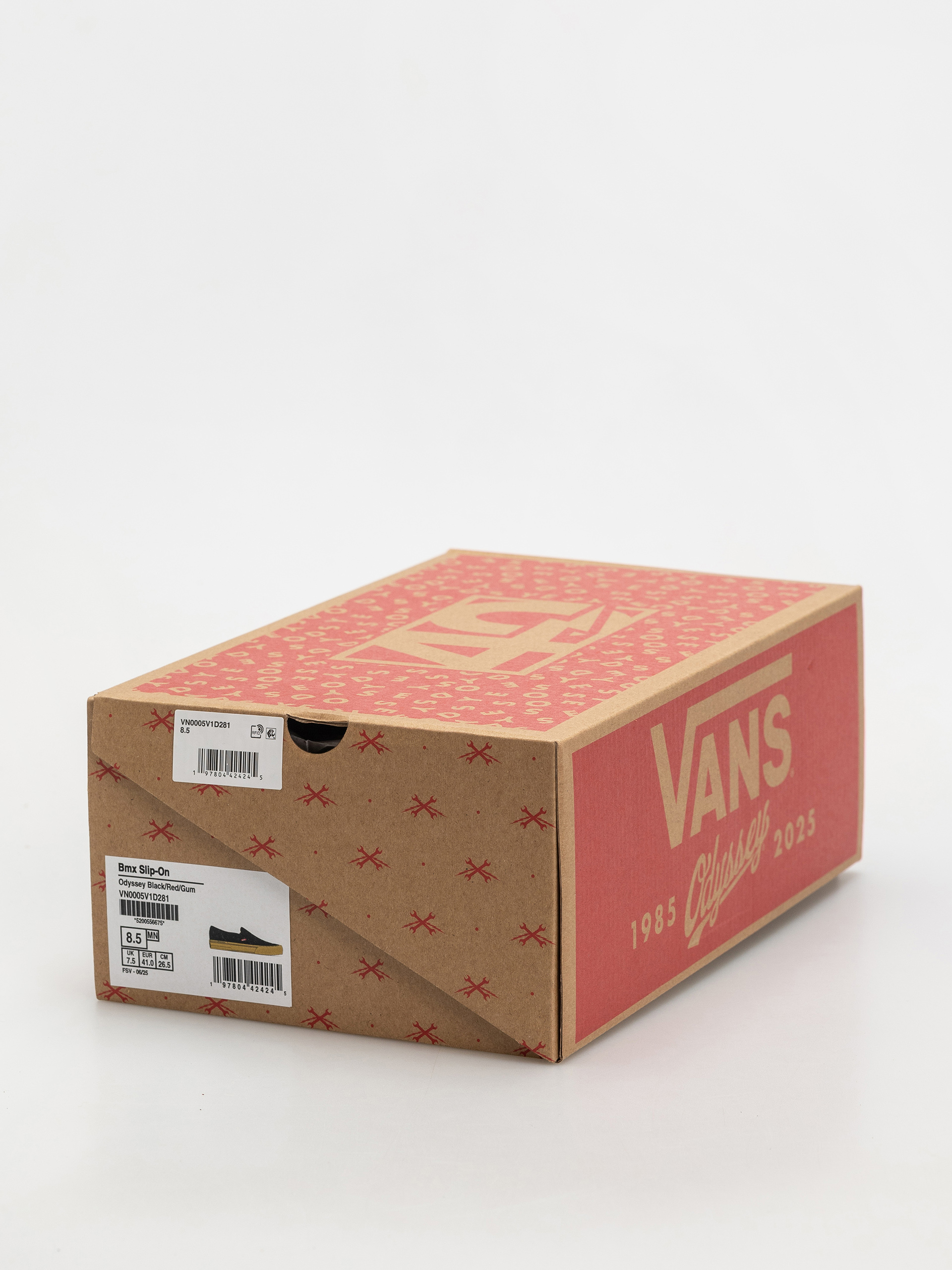 Vans Bmx Slip On Cipők X Odyssey (odyssey black/red/gum)