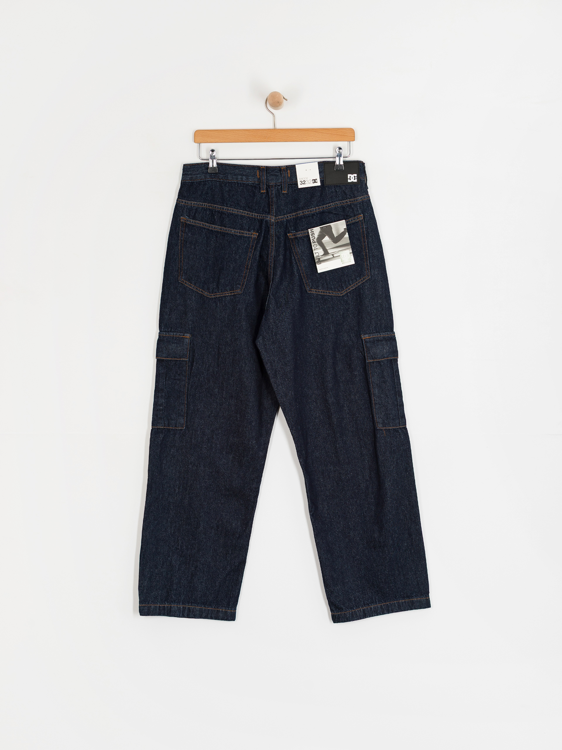 DC Worker Baggy Denim Cargo Kisnadrág (dark denim)