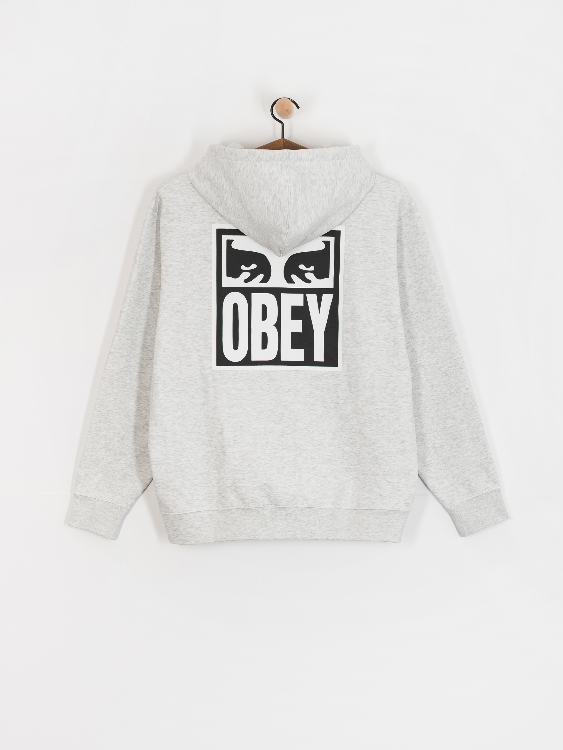 OBEY Obey Eyes Icon HD Kapucnis pulóver (heather grey)