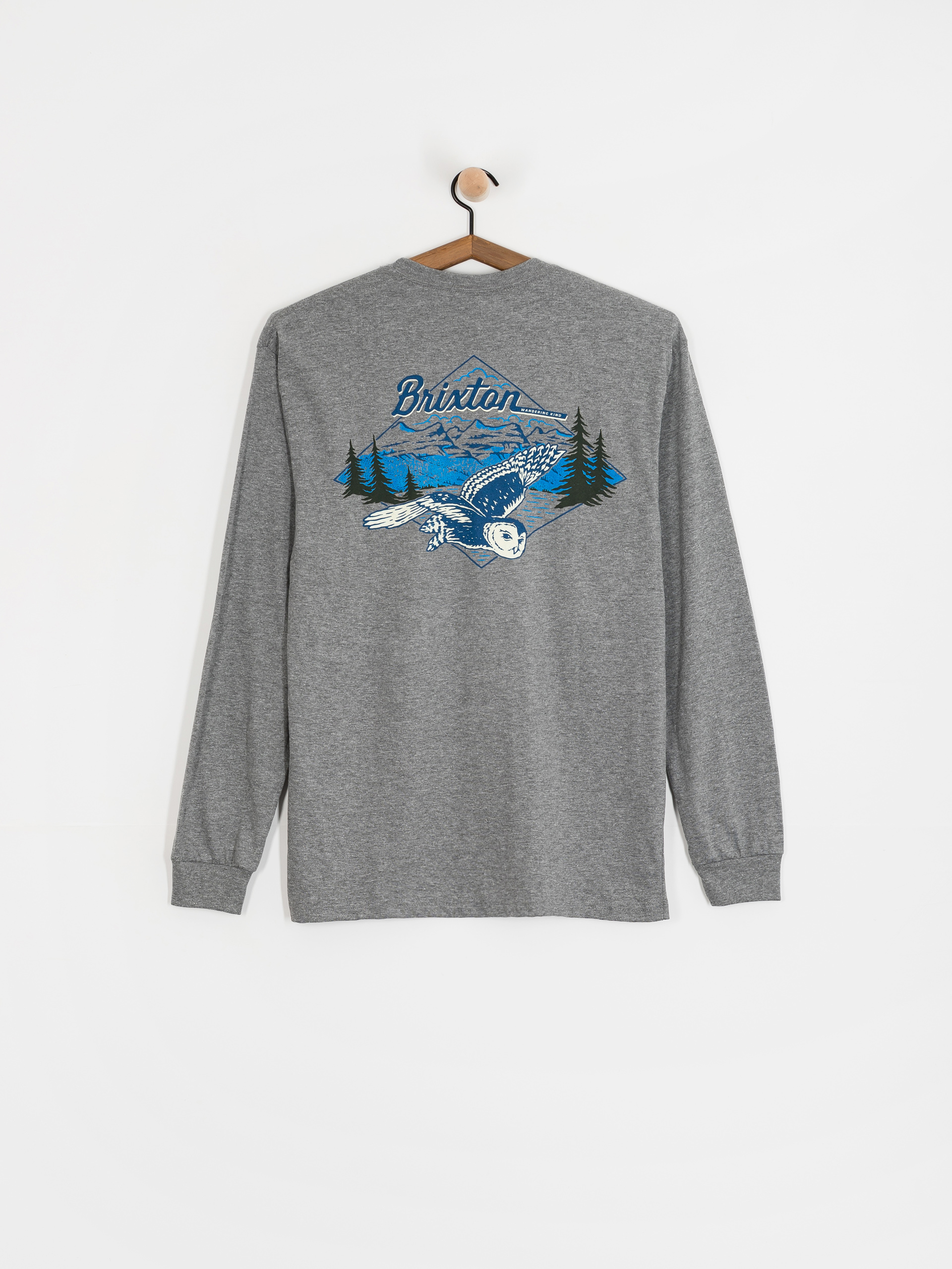 Brixton Driftway Std Hosszú ujjú felső (graphite heather)