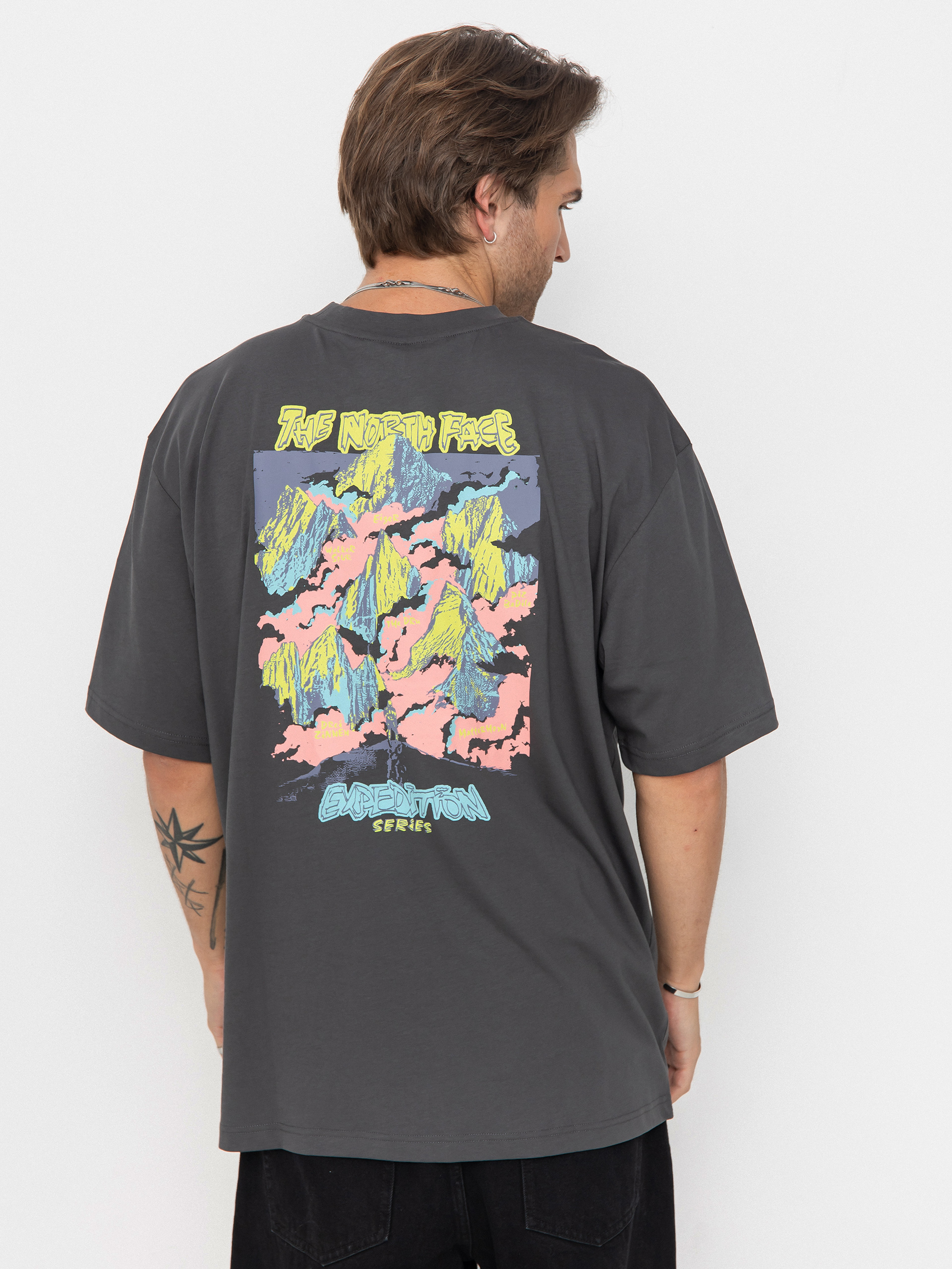 The North Face Expedition Celebration Oversized Pu00f3lu00f3 (anthracite grey)