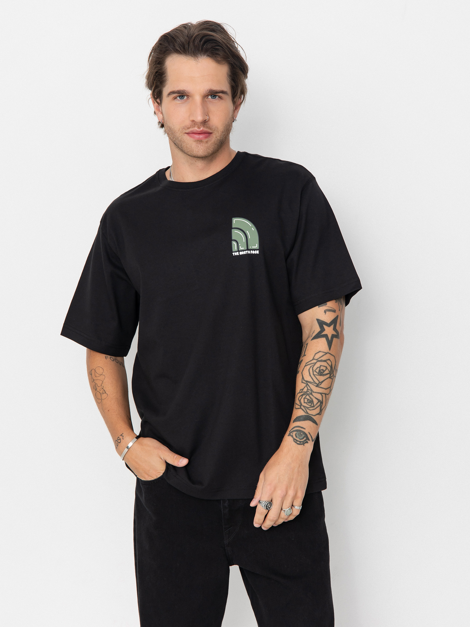 The North Face Bubble Logo Relaxed Póló (tnf black)