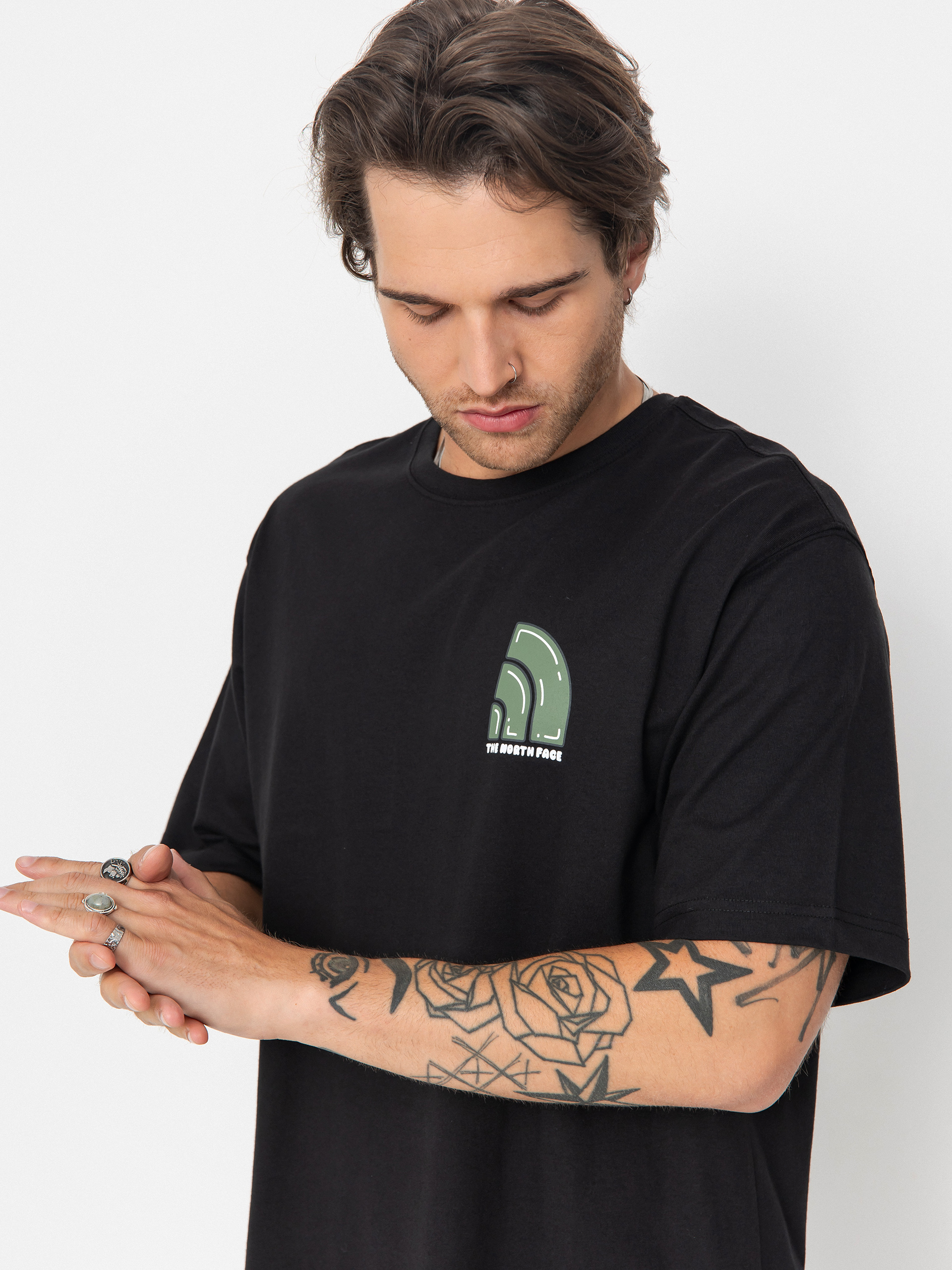 The North Face Bubble Logo Relaxed Póló (tnf black)