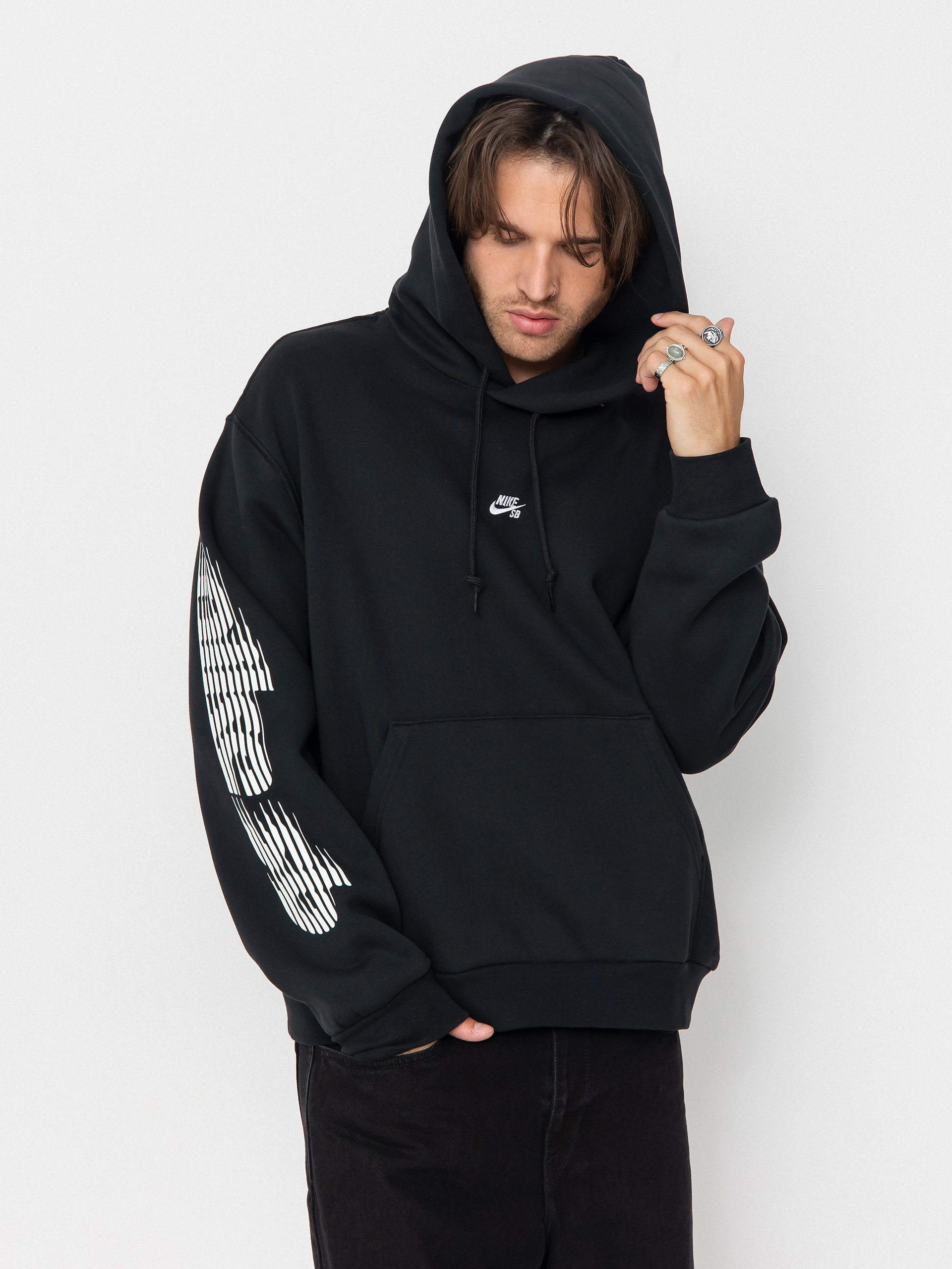 Nike SB Bb Ssnl Gfx HD Kapucnis pulóver (black/white)