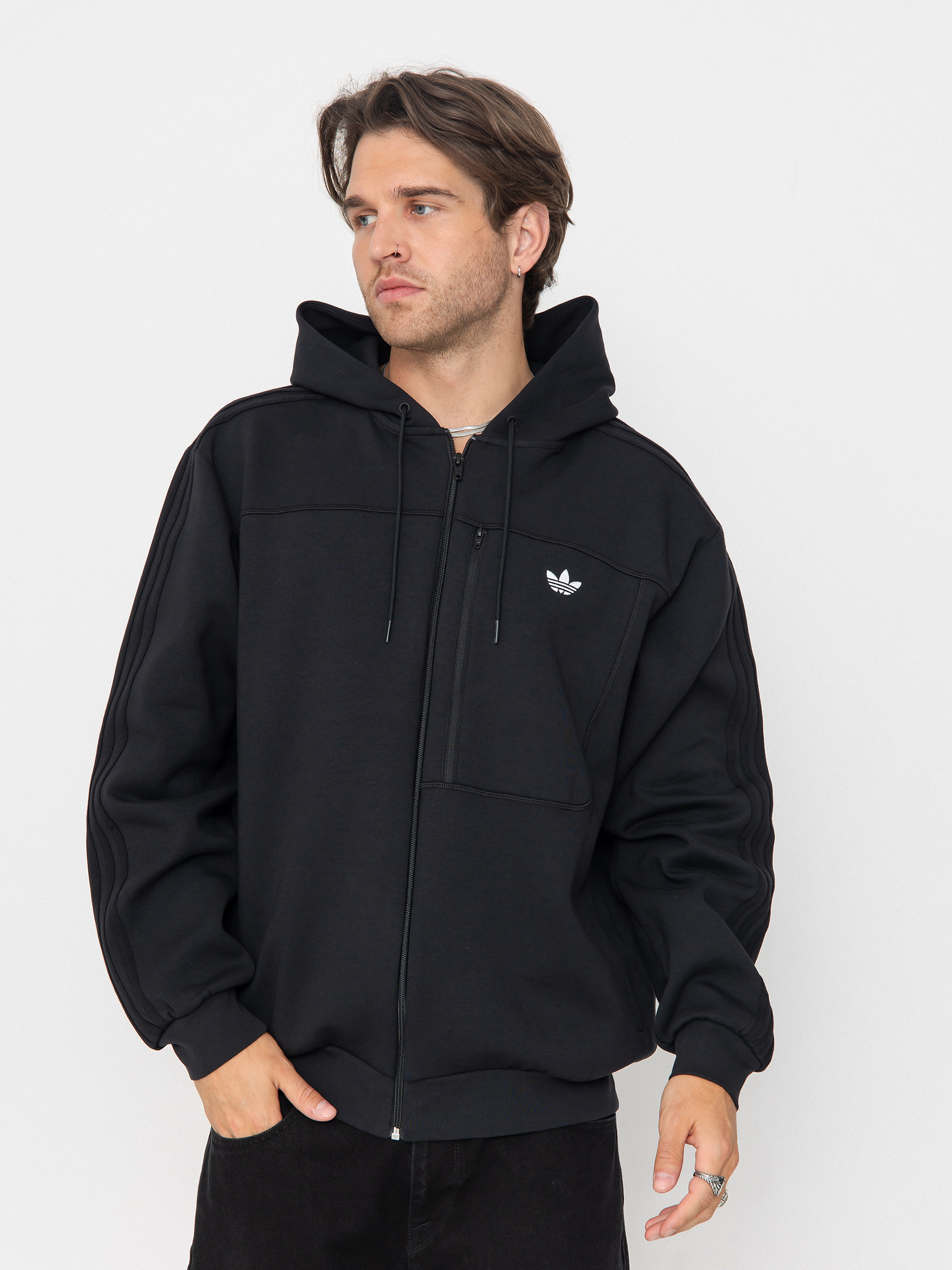 adidas Tech Fleece Dzseki (black/white)