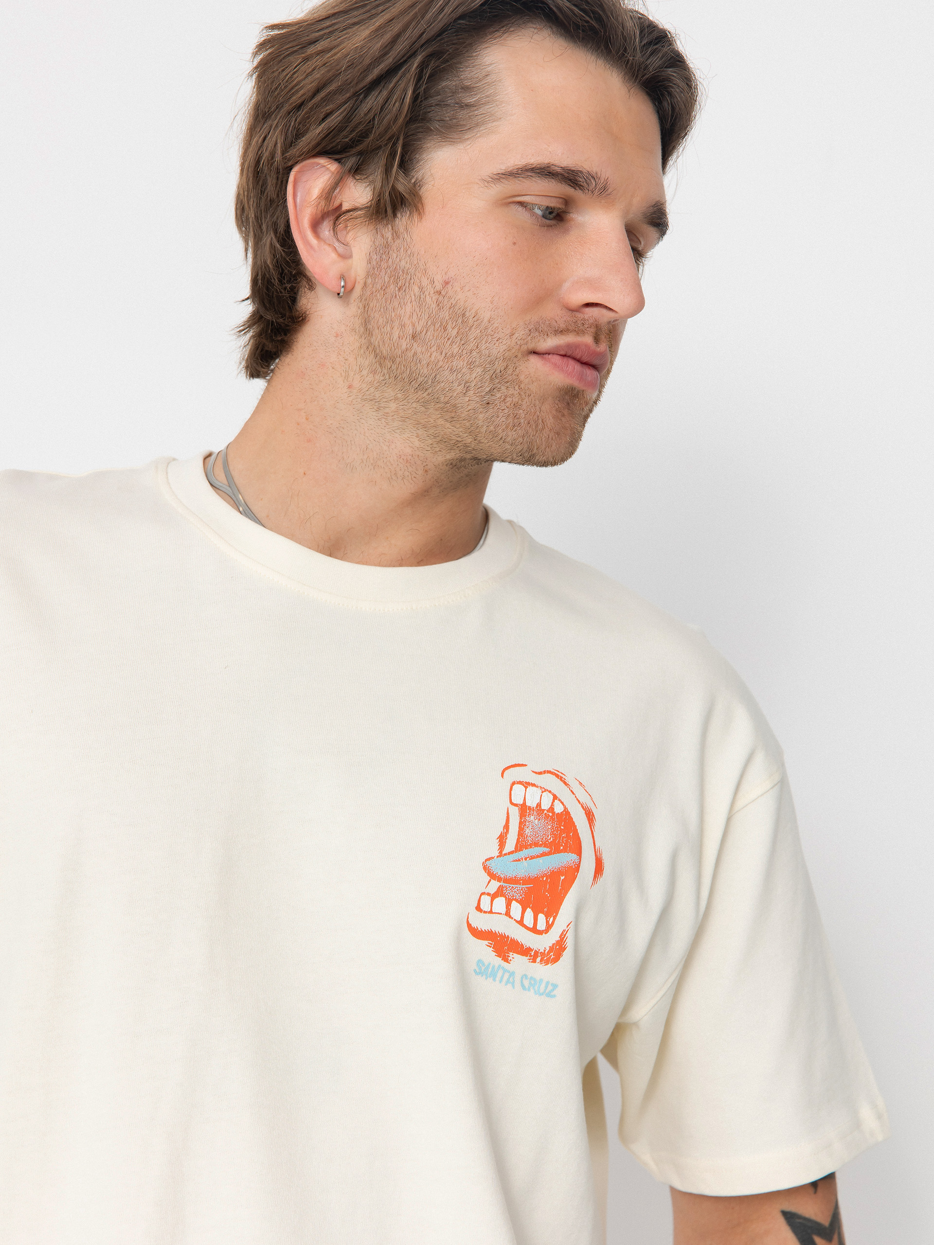 Santa Cruz VTG Screaming Connect Póló (unbleached cotton)