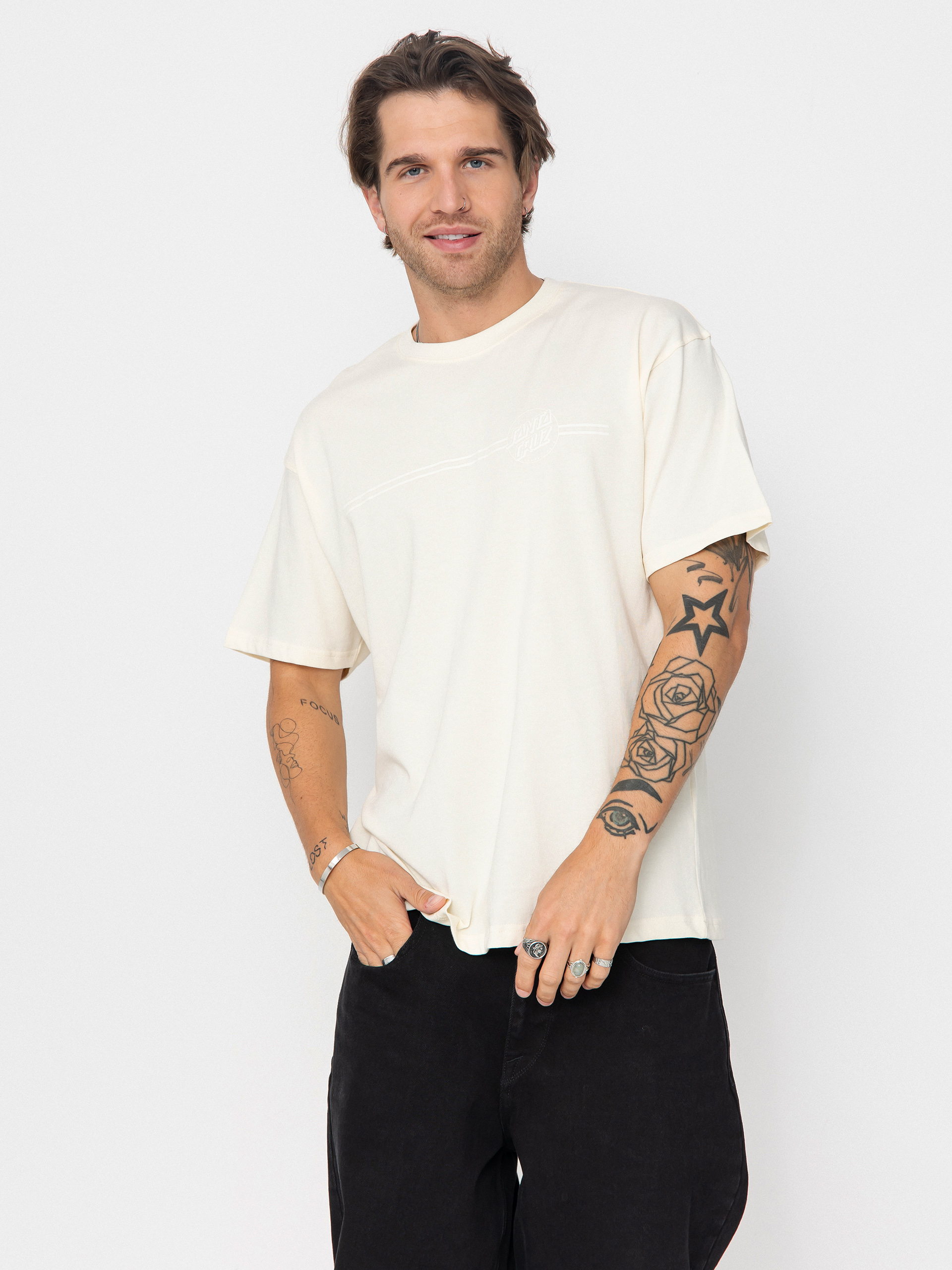 Santa Cruz Tonal Opus Dot Stripe Pu00f3lu00f3 (unbleached cotton)