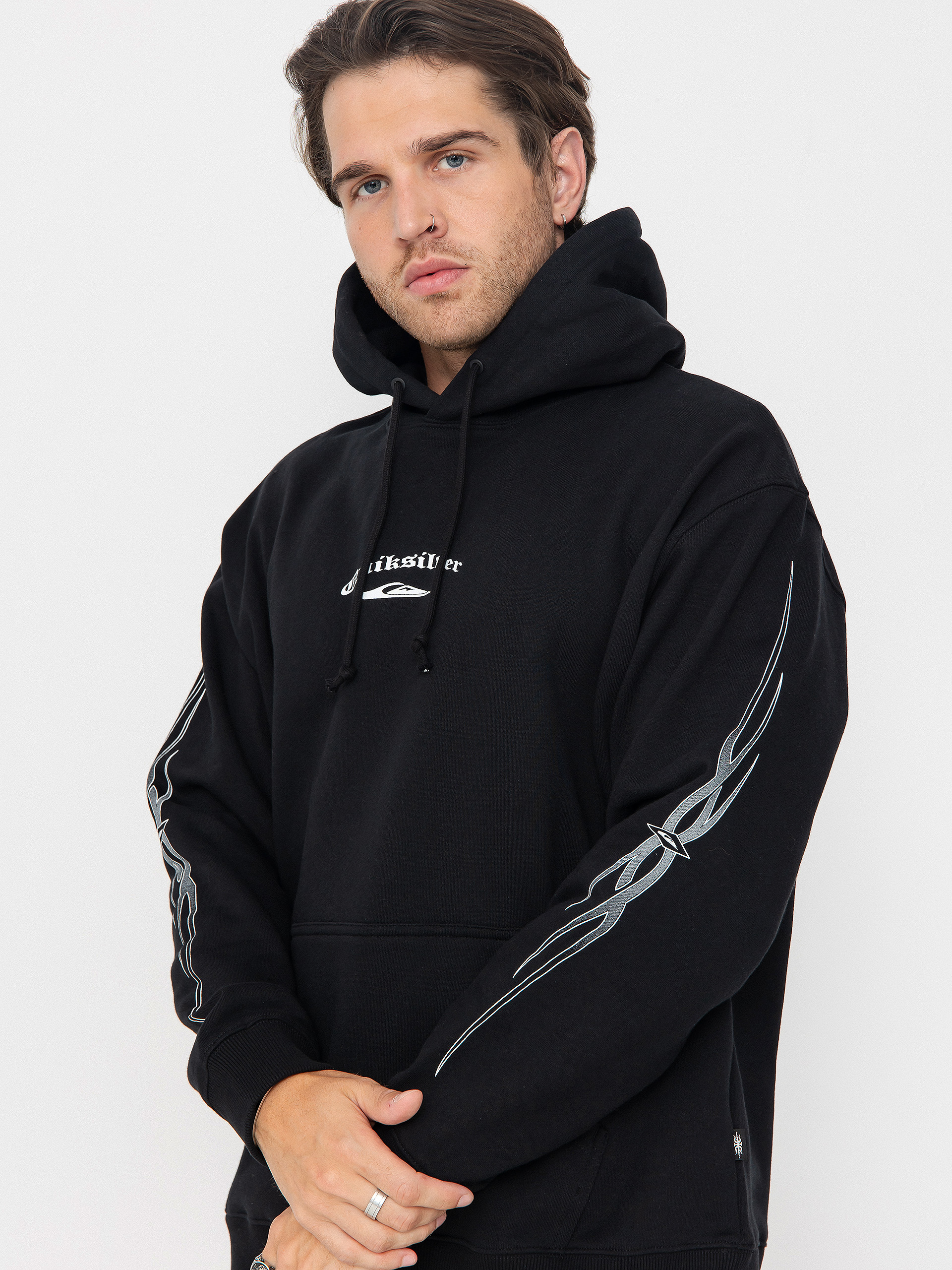 Quiksilver Stretch Tribal HD Kapucnis pulóver (black)