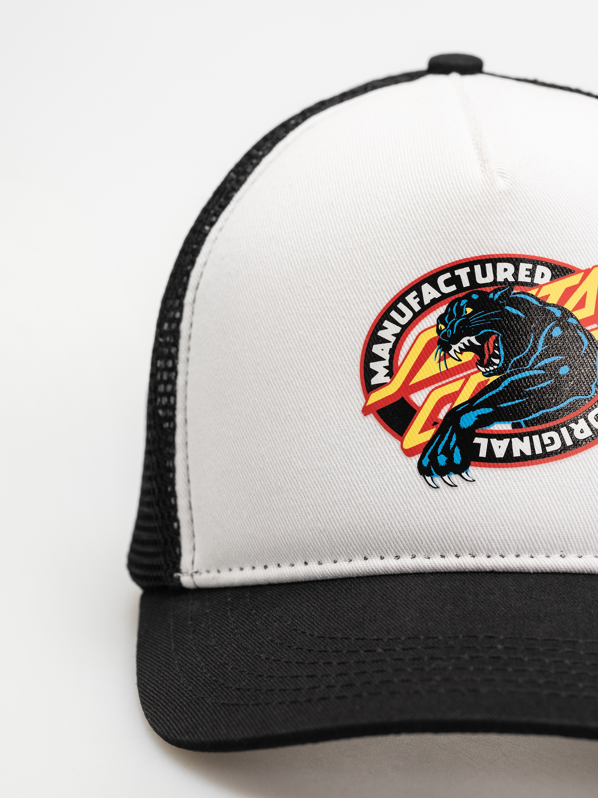 Baseball sapka Santa Cruz Natas SC Panther Meshback (white/black)